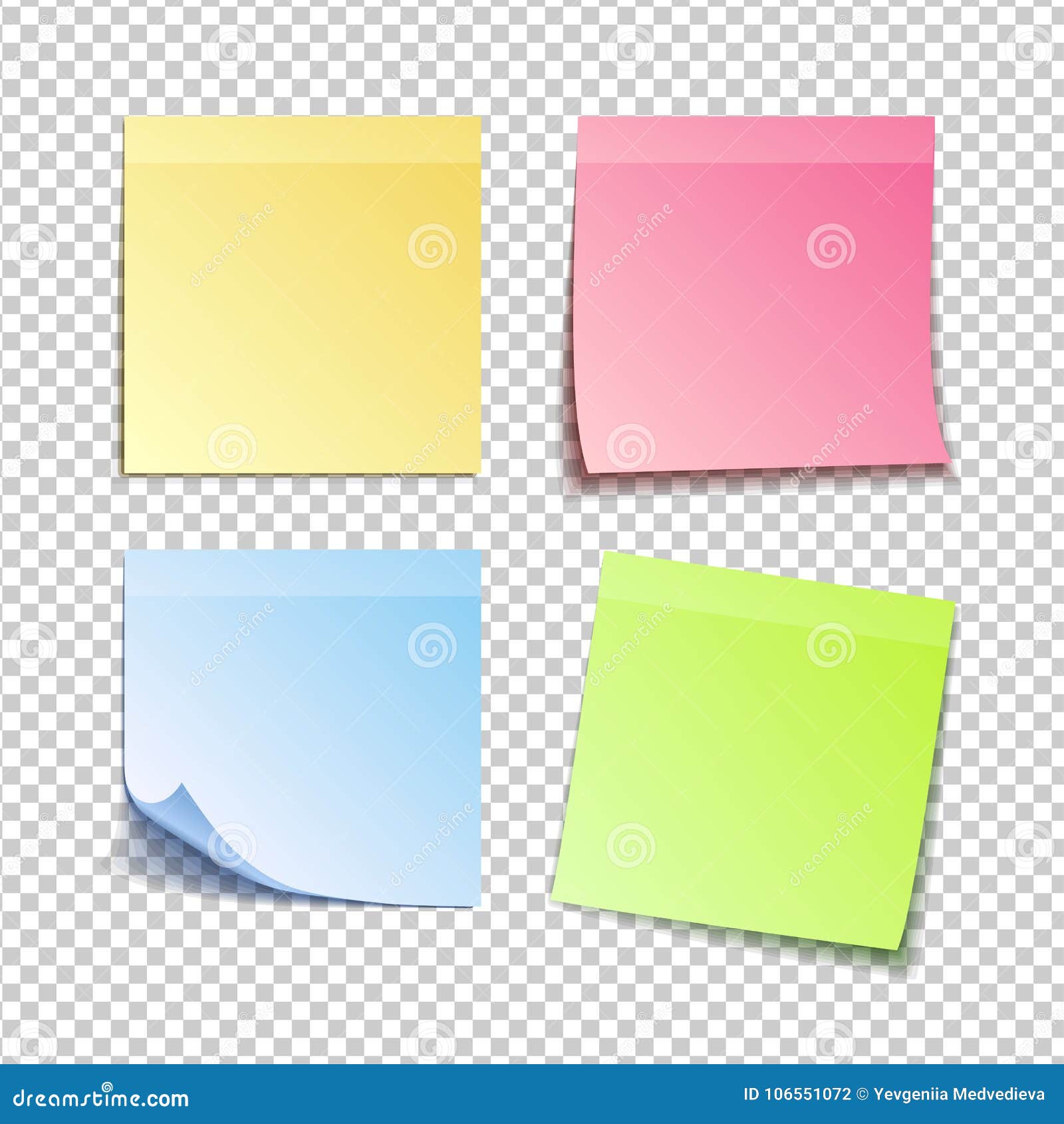  colorfull sticky notes,  