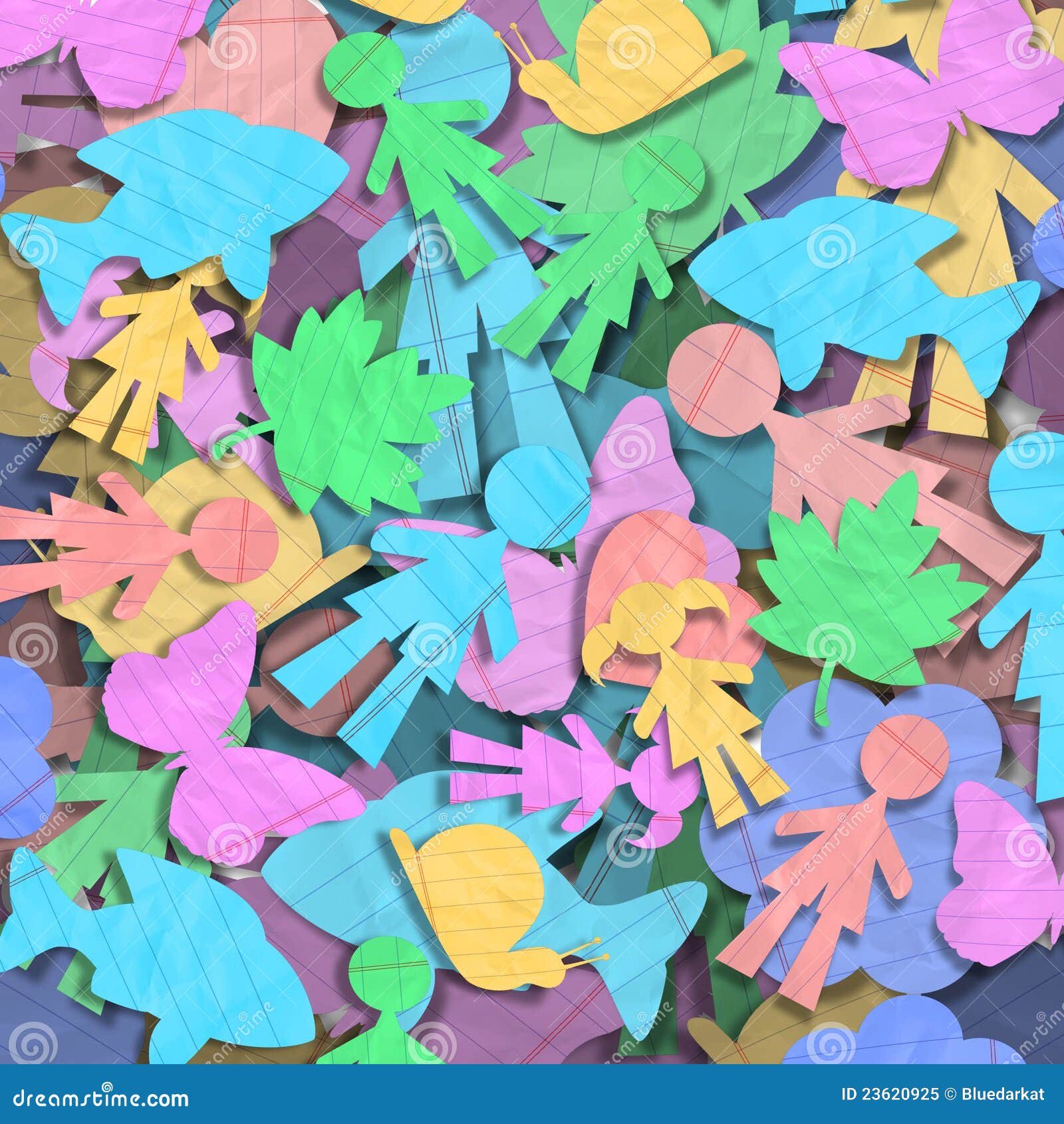 paper shape kids animals plants stock illustration illustration of game kids 23620925 dreamstime com