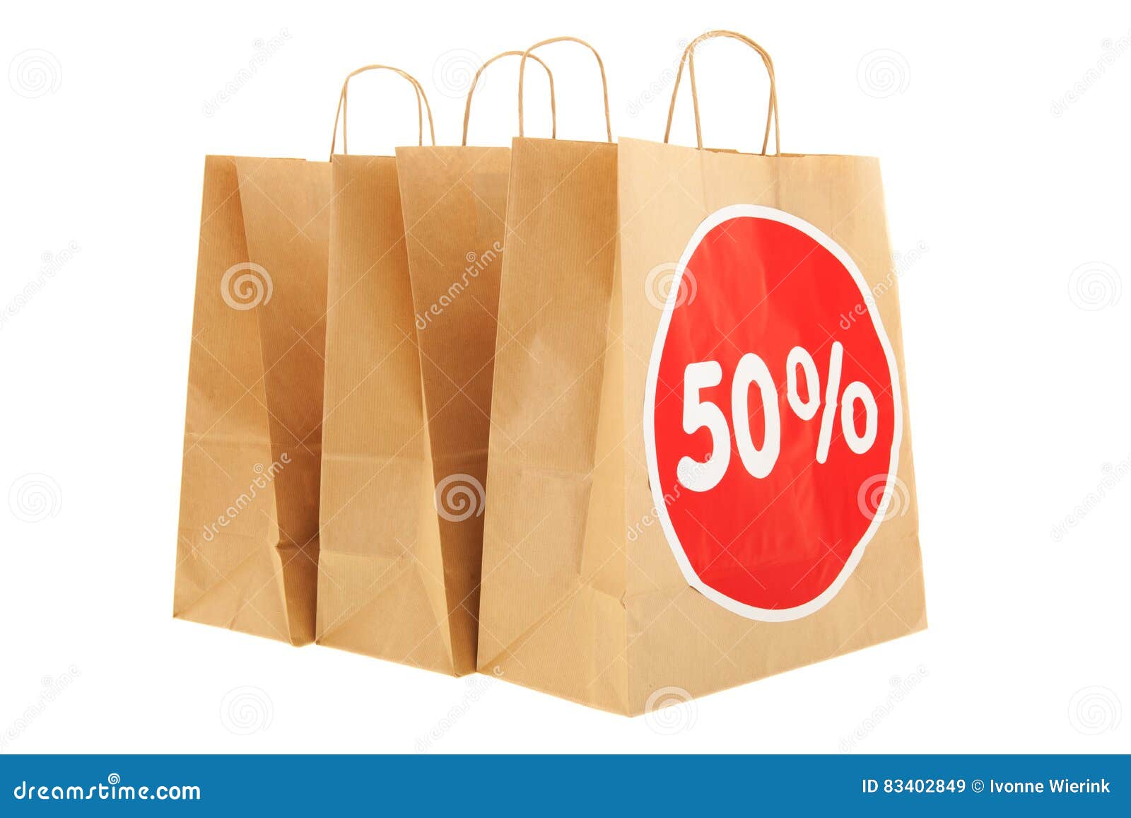 Paper Shopping Bags Discount Stock Image - Image of paper, detail: 83402849