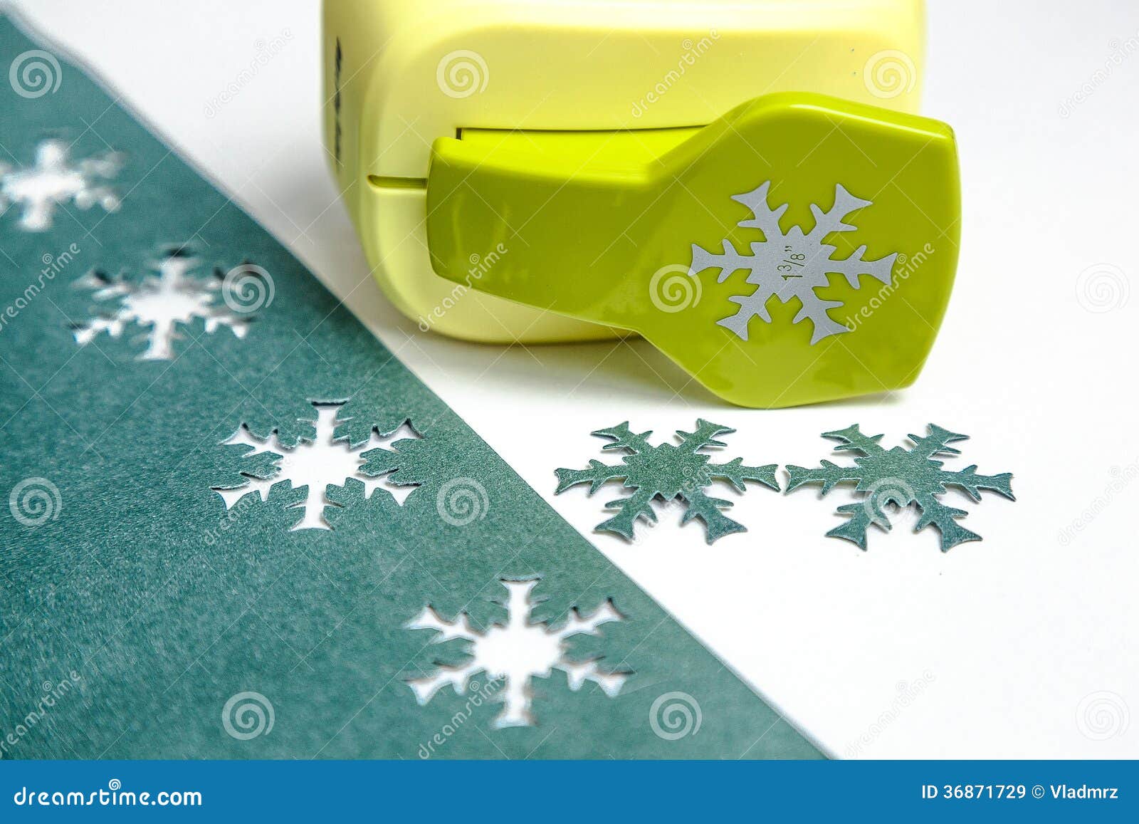 Paper Snowflakes with Hole Punch Stock Image - Image of concepts, paper:  36871729