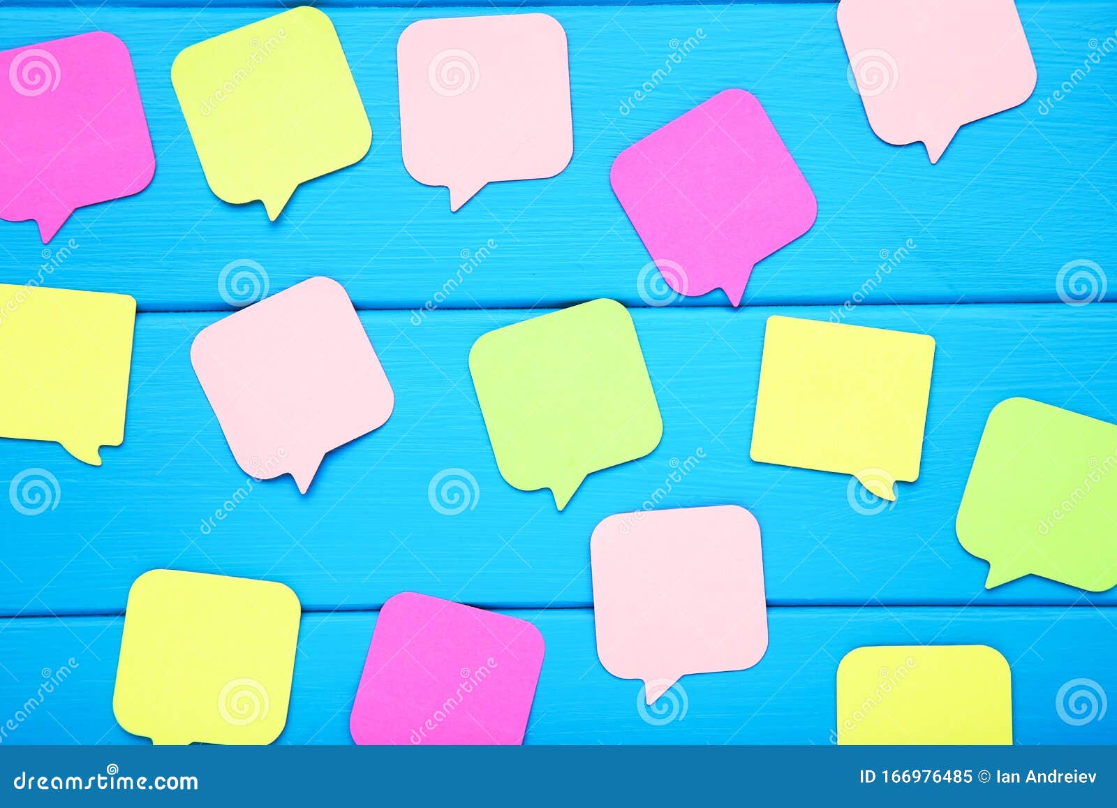 Paper speech bubbles stock image. Image of concept, empty 166976485