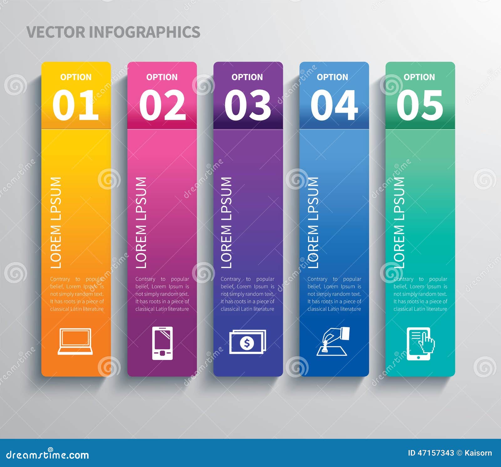 Paper tab infographic stock vector. Illustration of label - 47157343