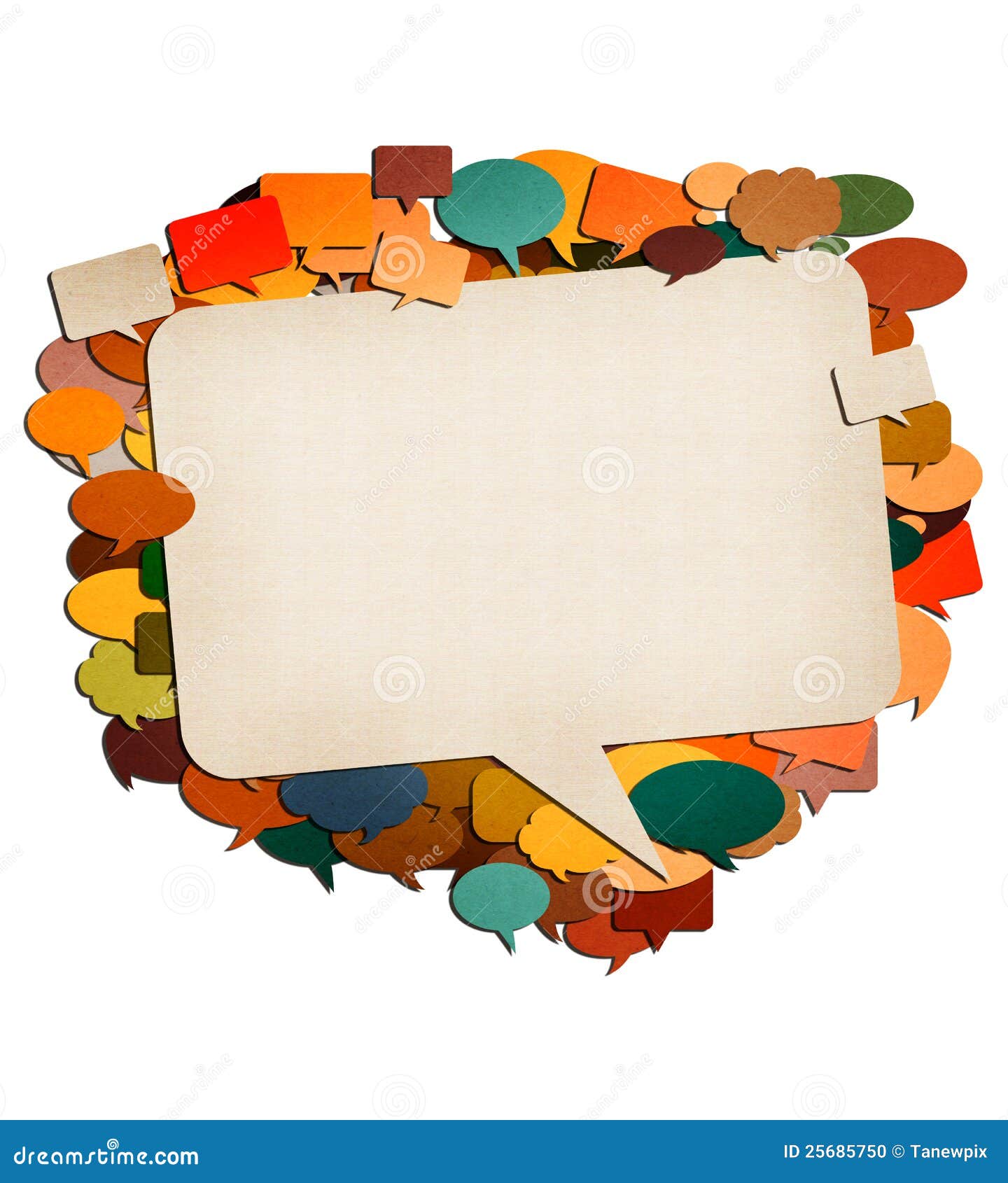 Paper talk image. stock illustration. Illustration of letter 25685750