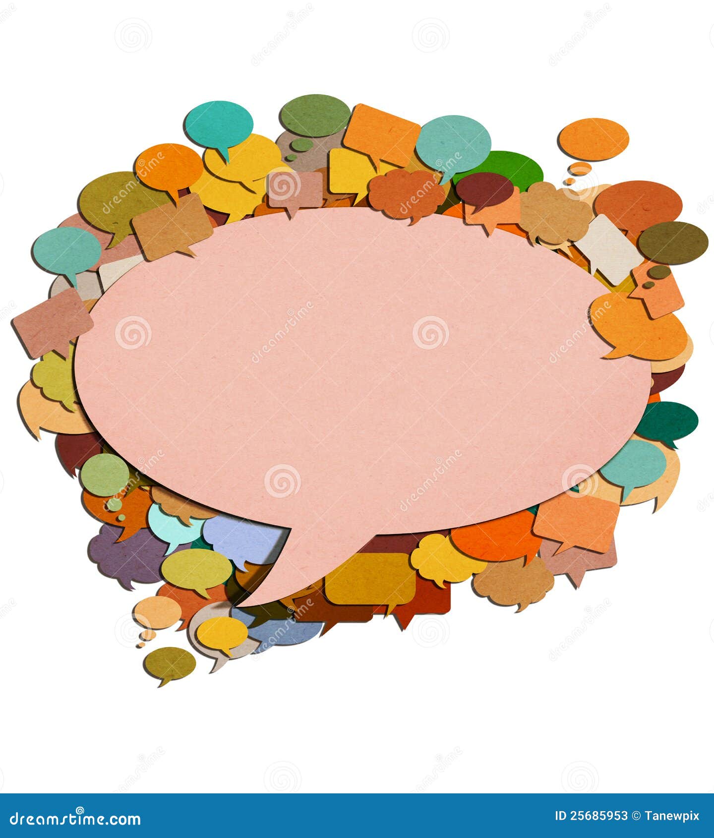 Paper talk image. stock illustration. Illustration of backdrop 25685953