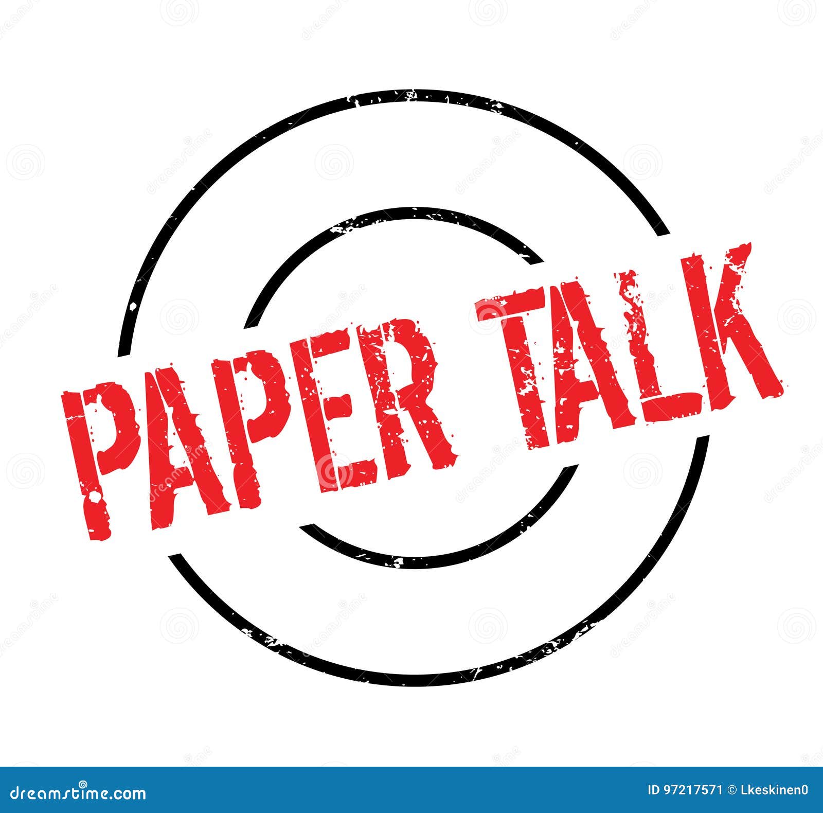 Paper Talk rubber stamp stock vector. Illustration of hearsay 97217571