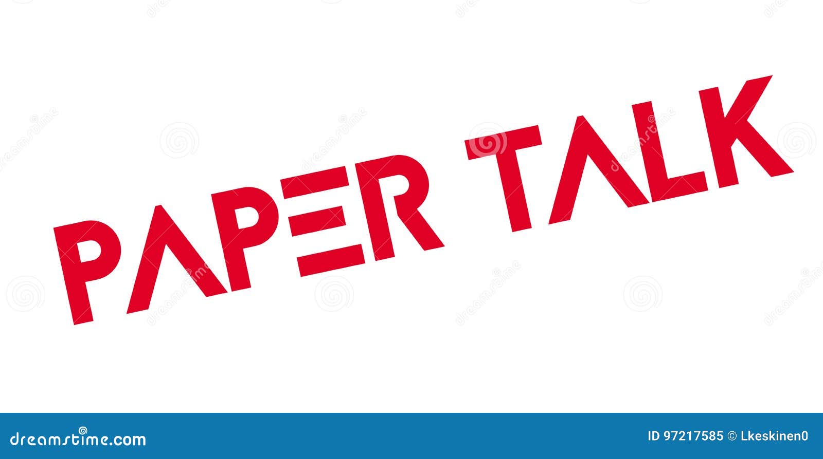 Paper Talk rubber stamp stock vector. Illustration of stamp 97217585