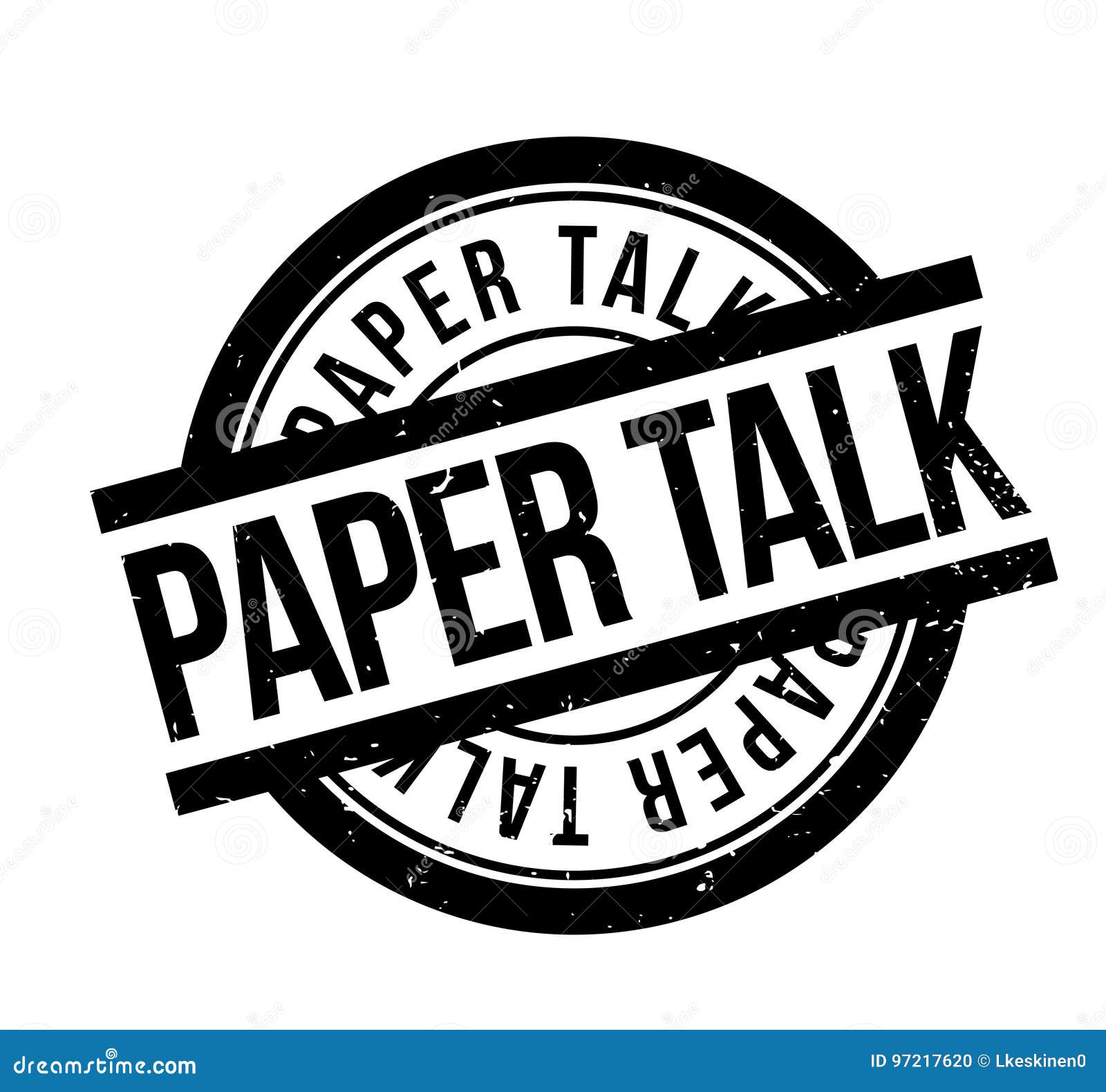 Paper Talk rubber stamp stock vector. Illustration of gossip 97217620