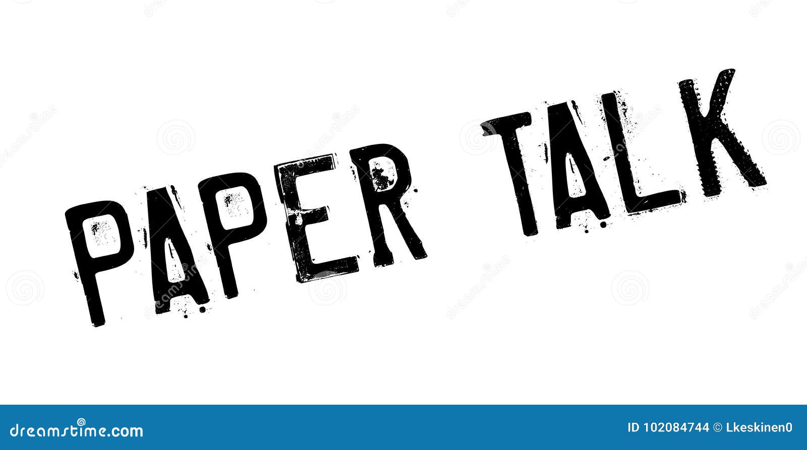 Paper Talk rubber stamp stock vector. Illustration of journalism
