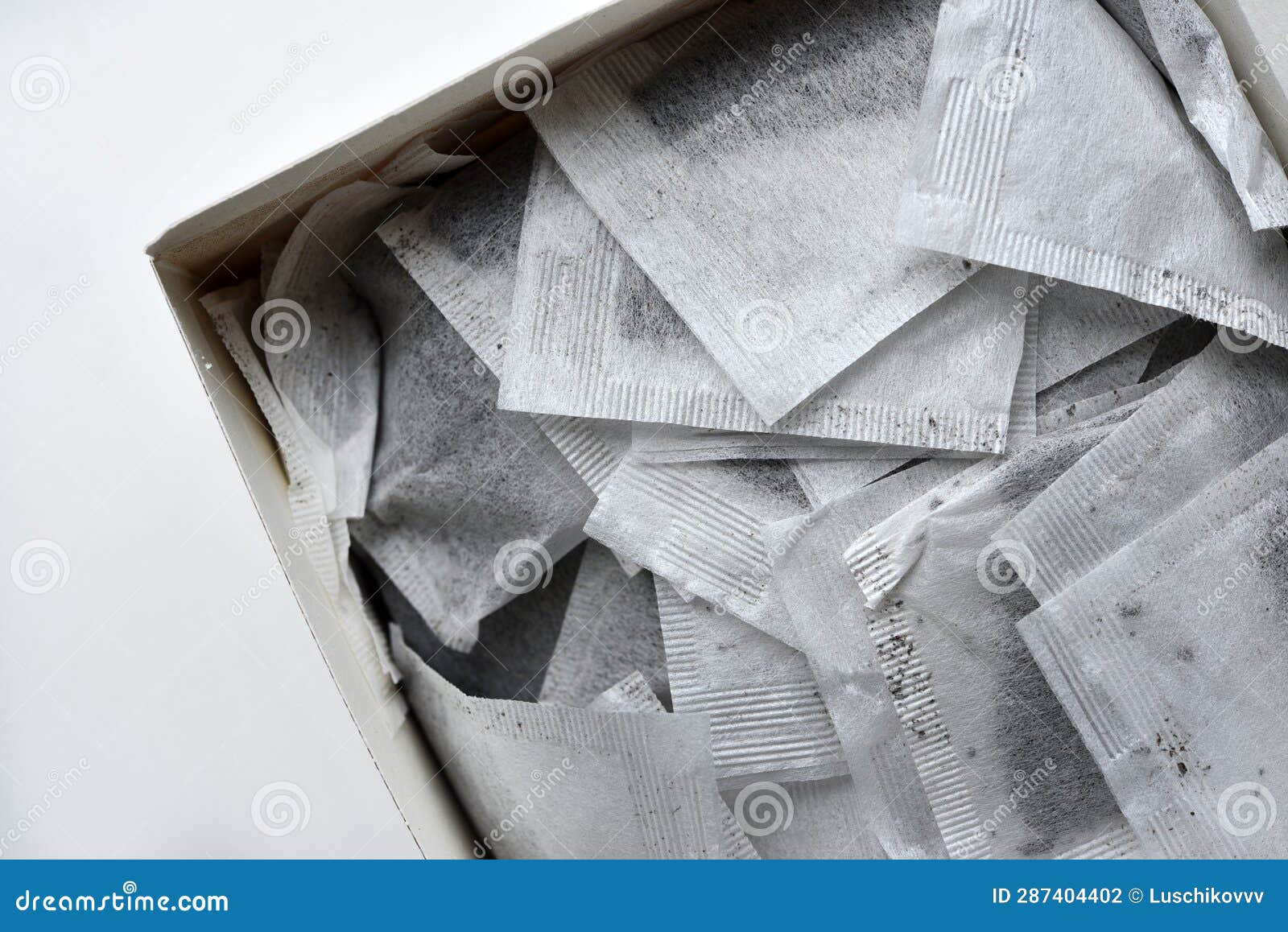 Paper Tea Bags. Dry Tea for Brewing Stock Photo Image of string