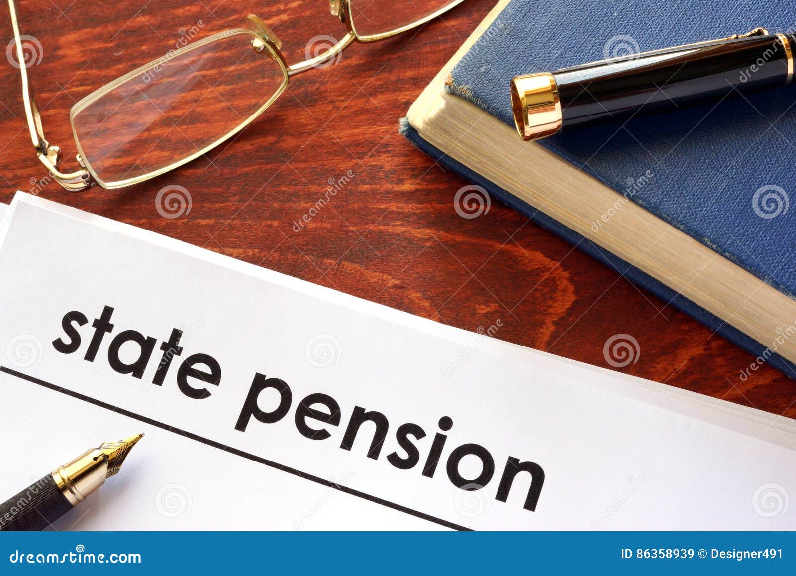 paper with title state pension.