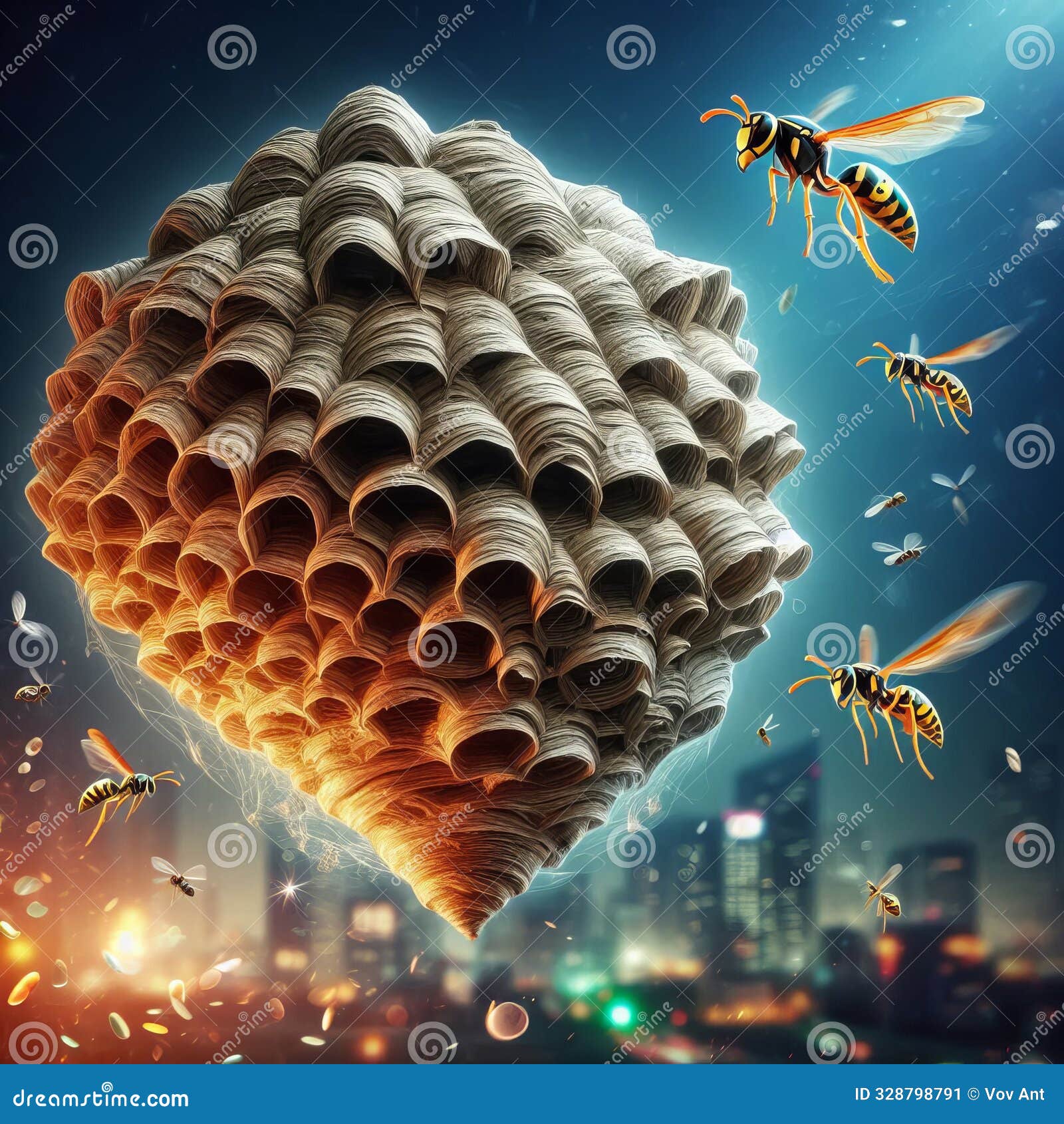 paper wasp nest a small umbrella d nest made of paperlike
