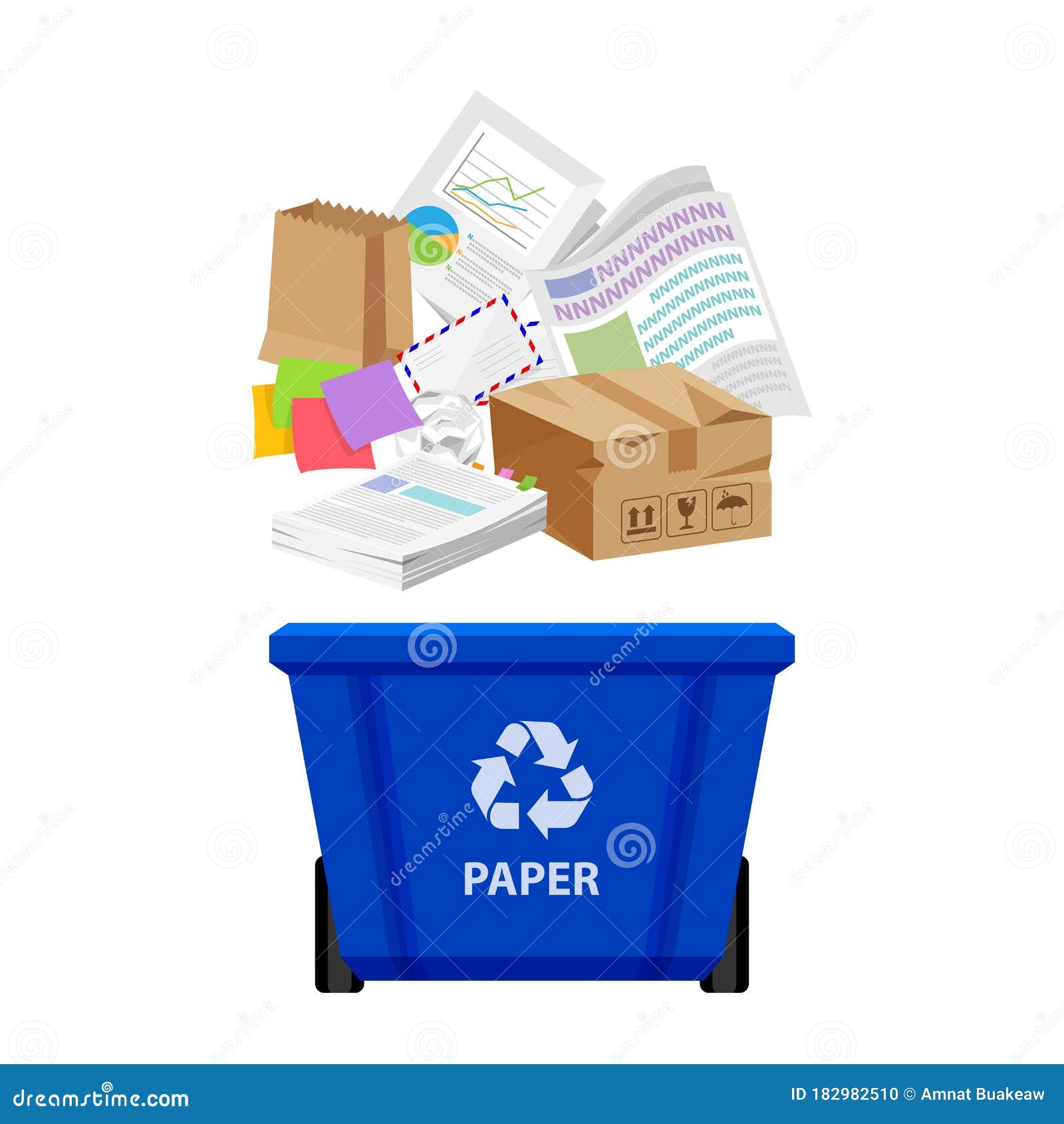 Blue Recycling Clip Art