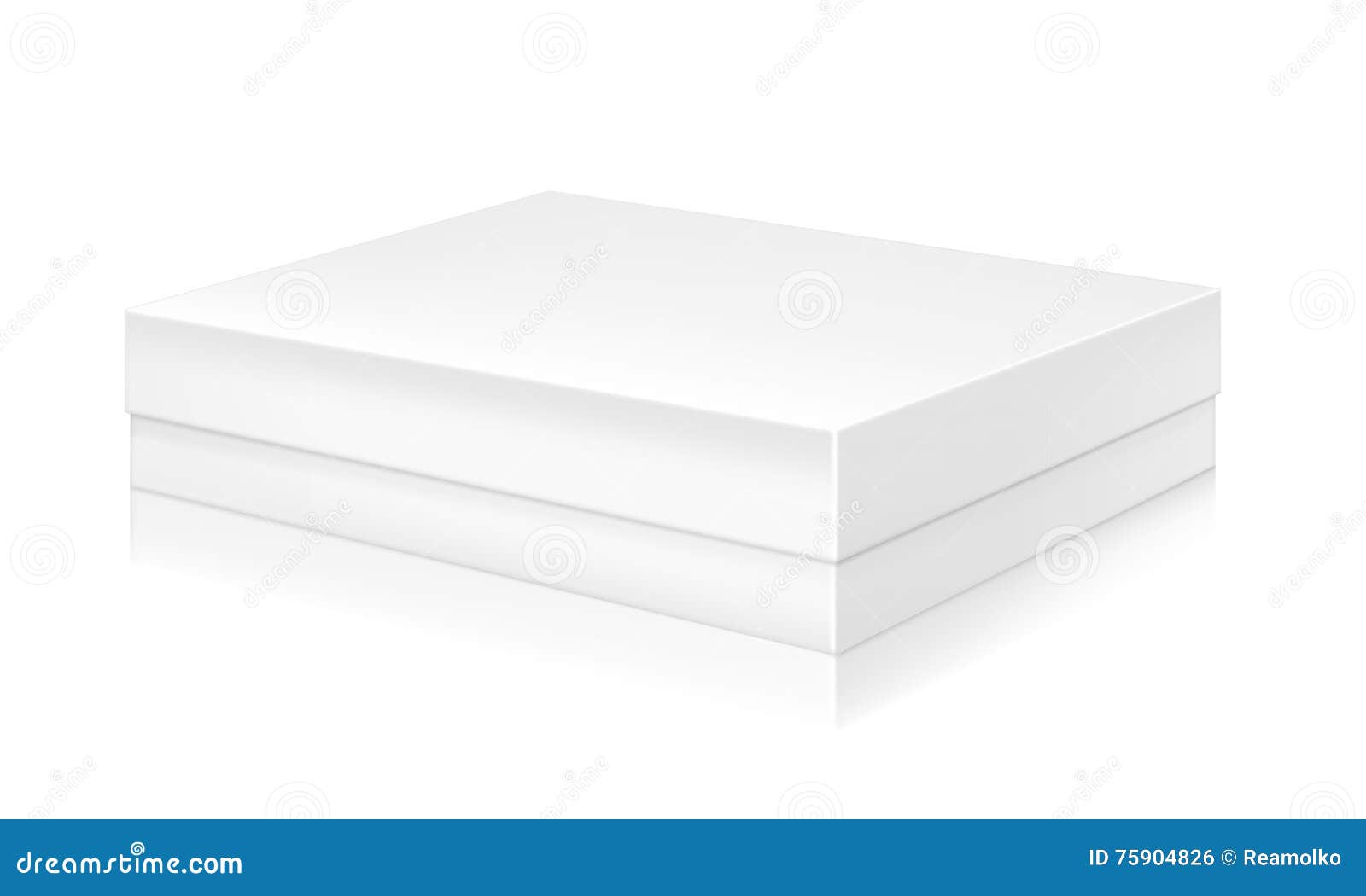 Download Paper White Box Mock-up Template. Stock Vector ...