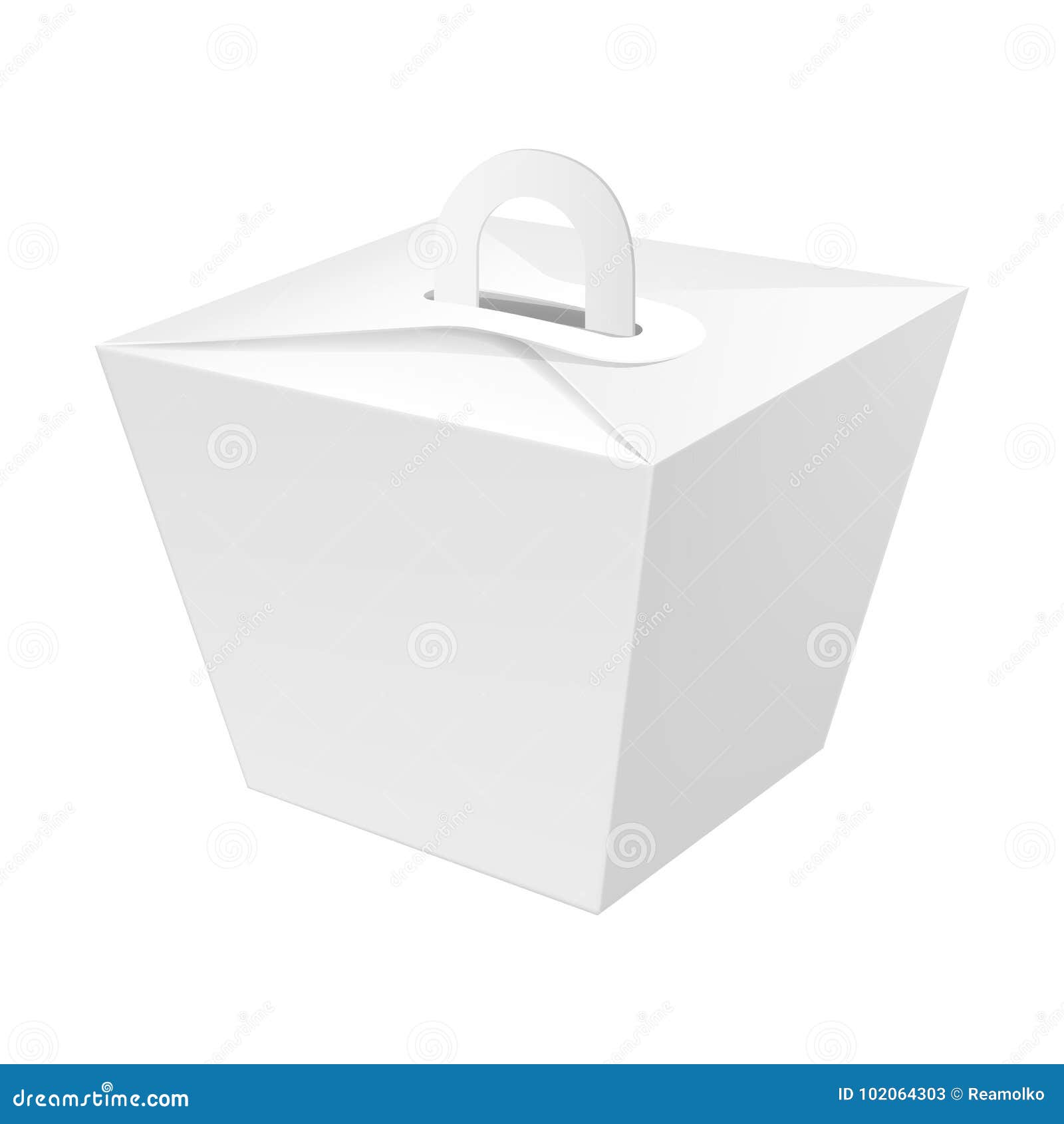 Download Paper White Candy Box Mock-up Template. Stock Vector ...