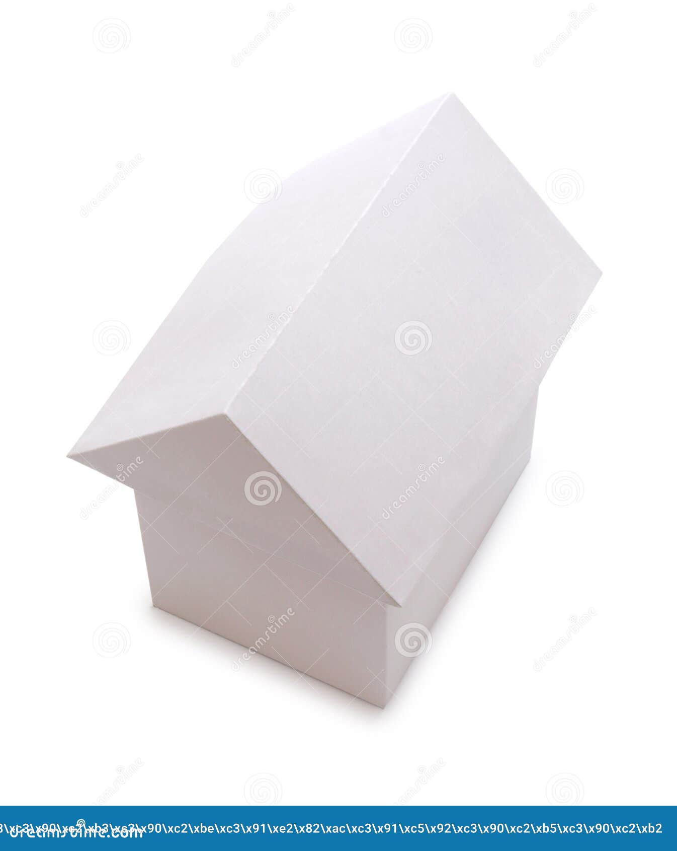 Paper white house stock photo. Image of detached, object 20816106