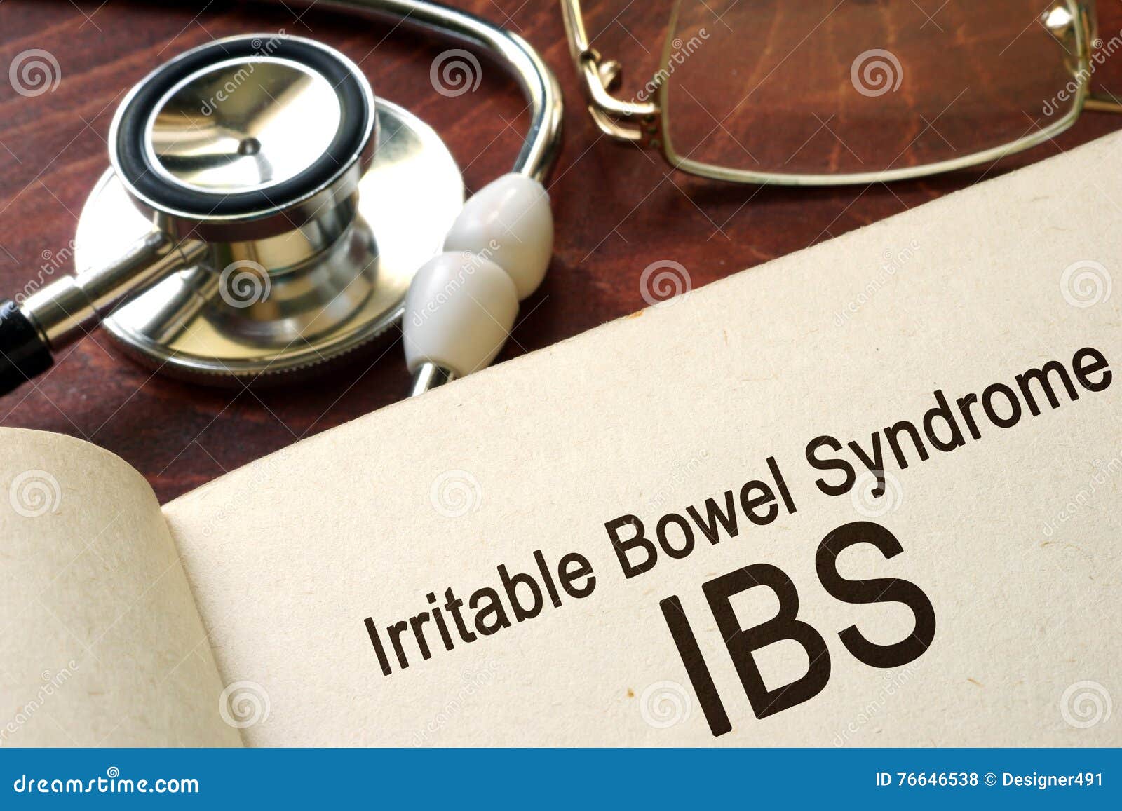 paper with words irritable bowel syndrome (ibs)