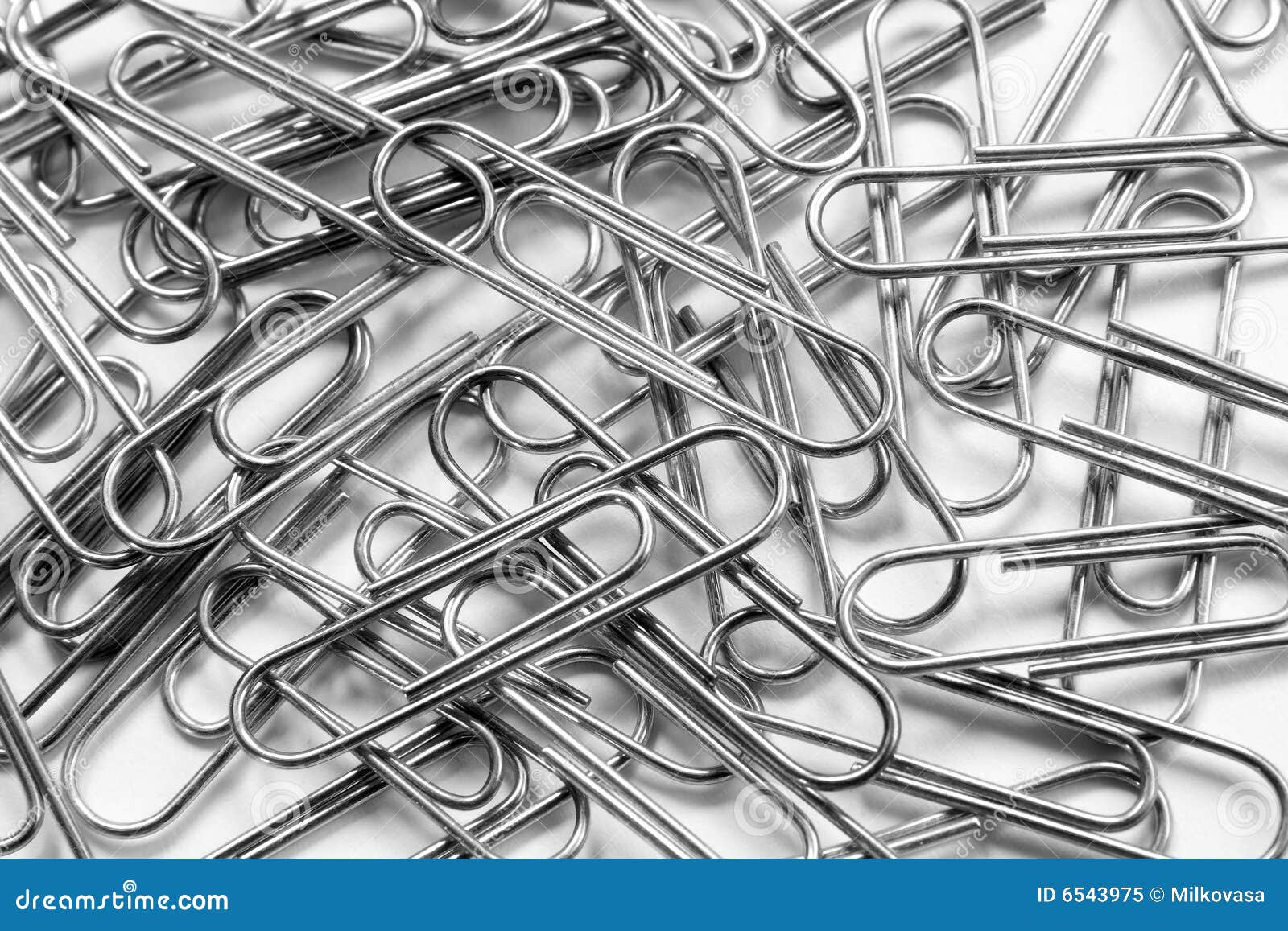 Paperclip stock image. Image of administration, macro 6543975