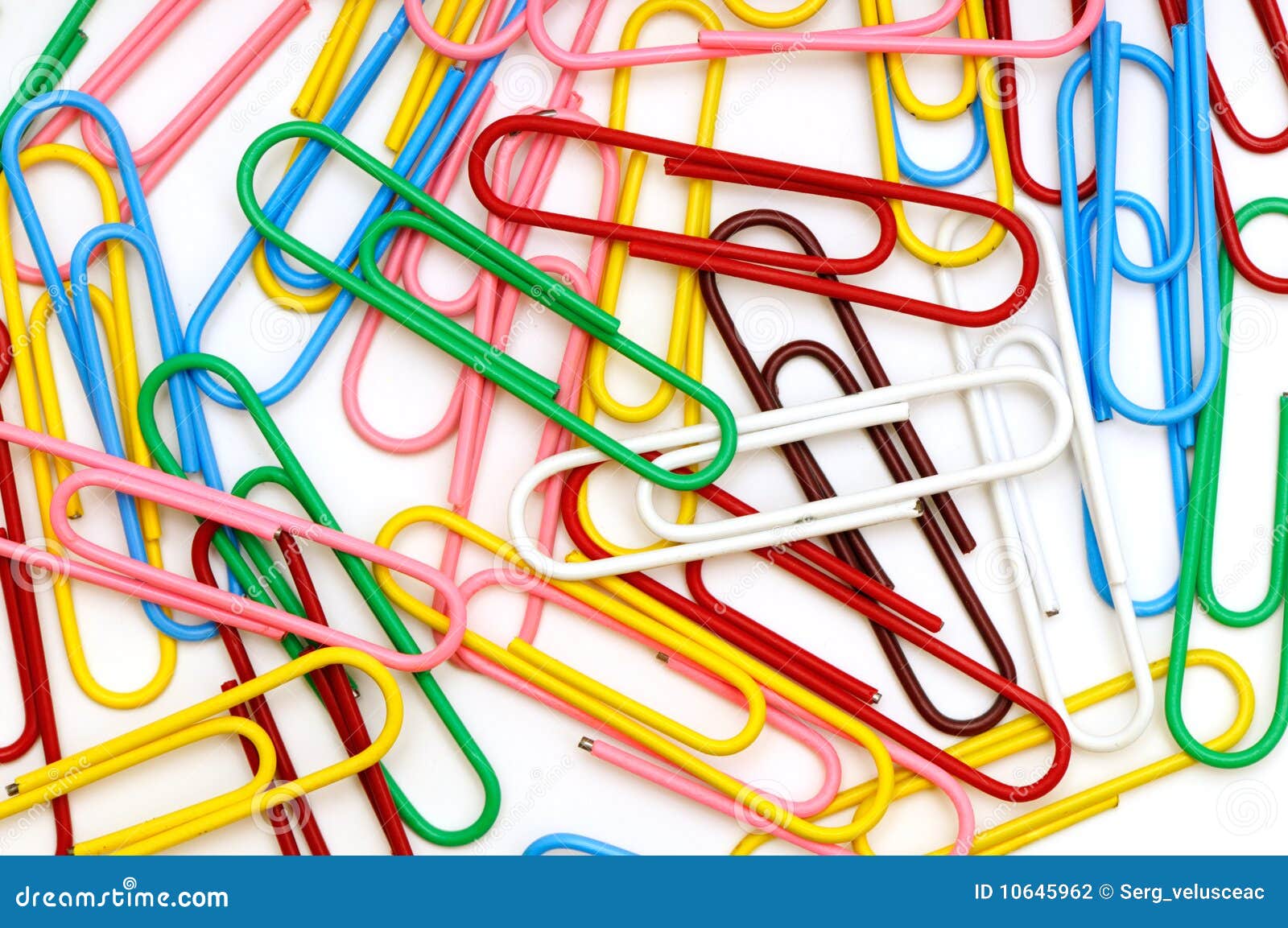 Paperclips stock photo. Image of arranging, materials 10645962