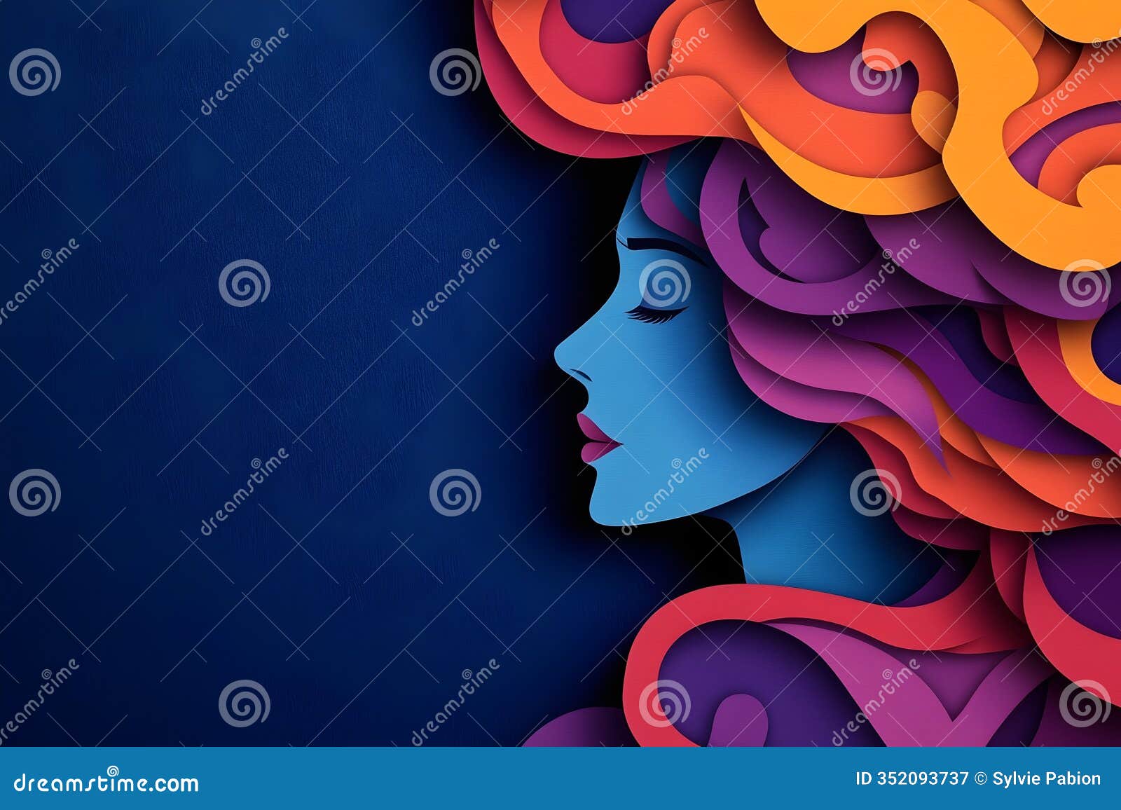 papercraft  of a woman experiencing menopause symptoms