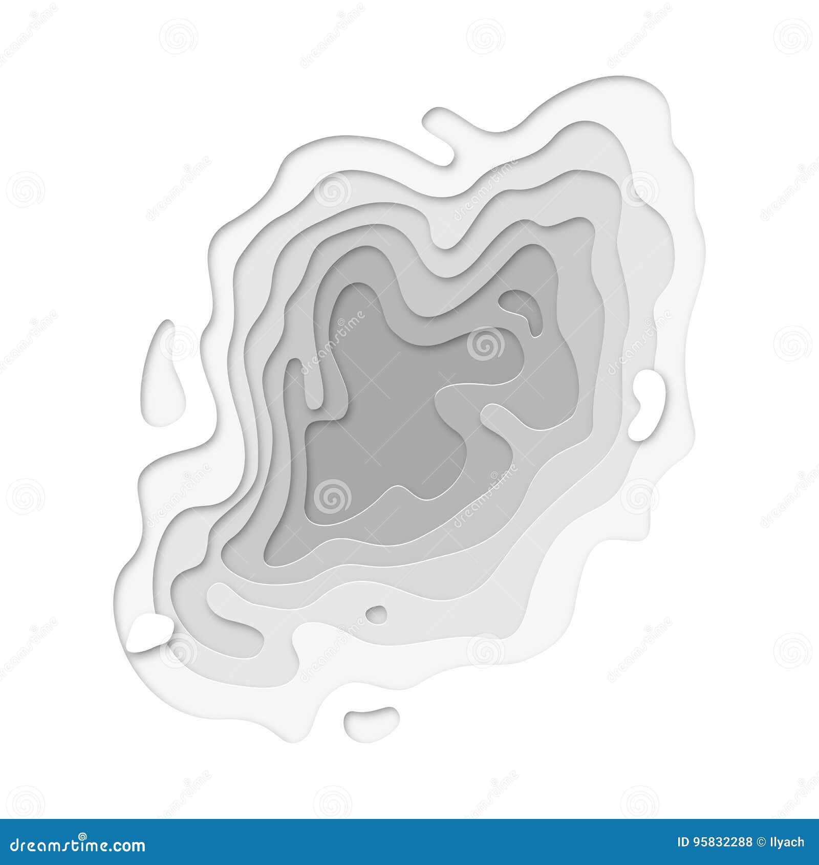 papercut layers texture background of 3d paper cut vector art