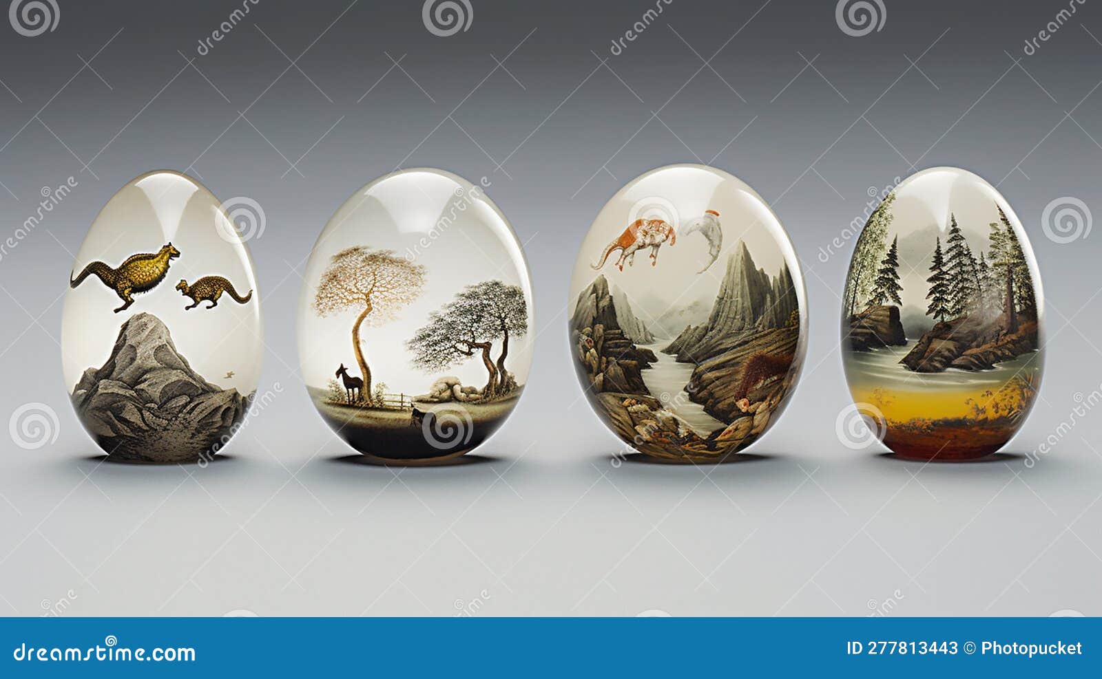 Unique Paperweight Stone with Intricate Designs Stock Illustration
