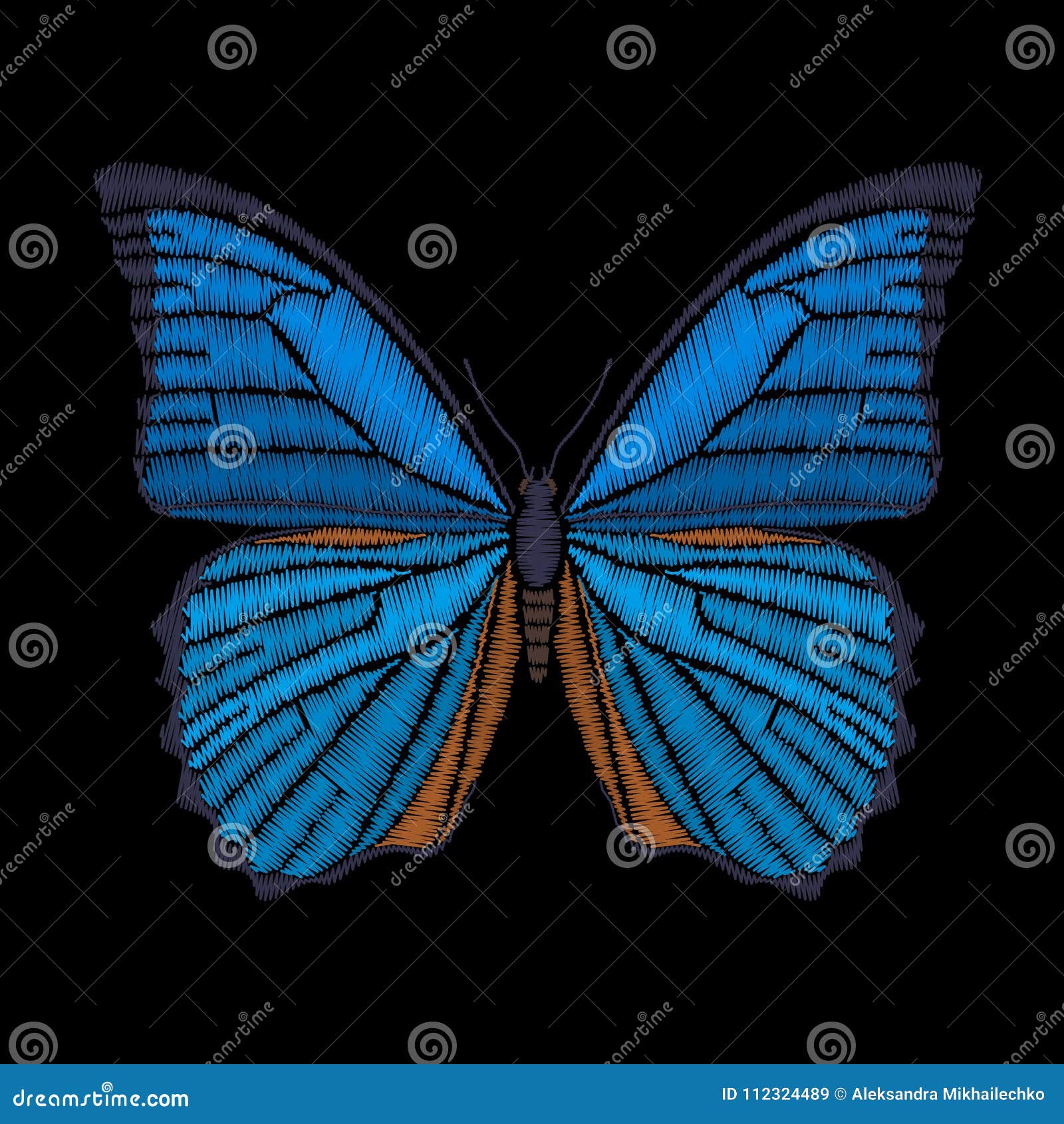 Autocollant Papillon Aquarelle, Vecteur De Timbre élément De
