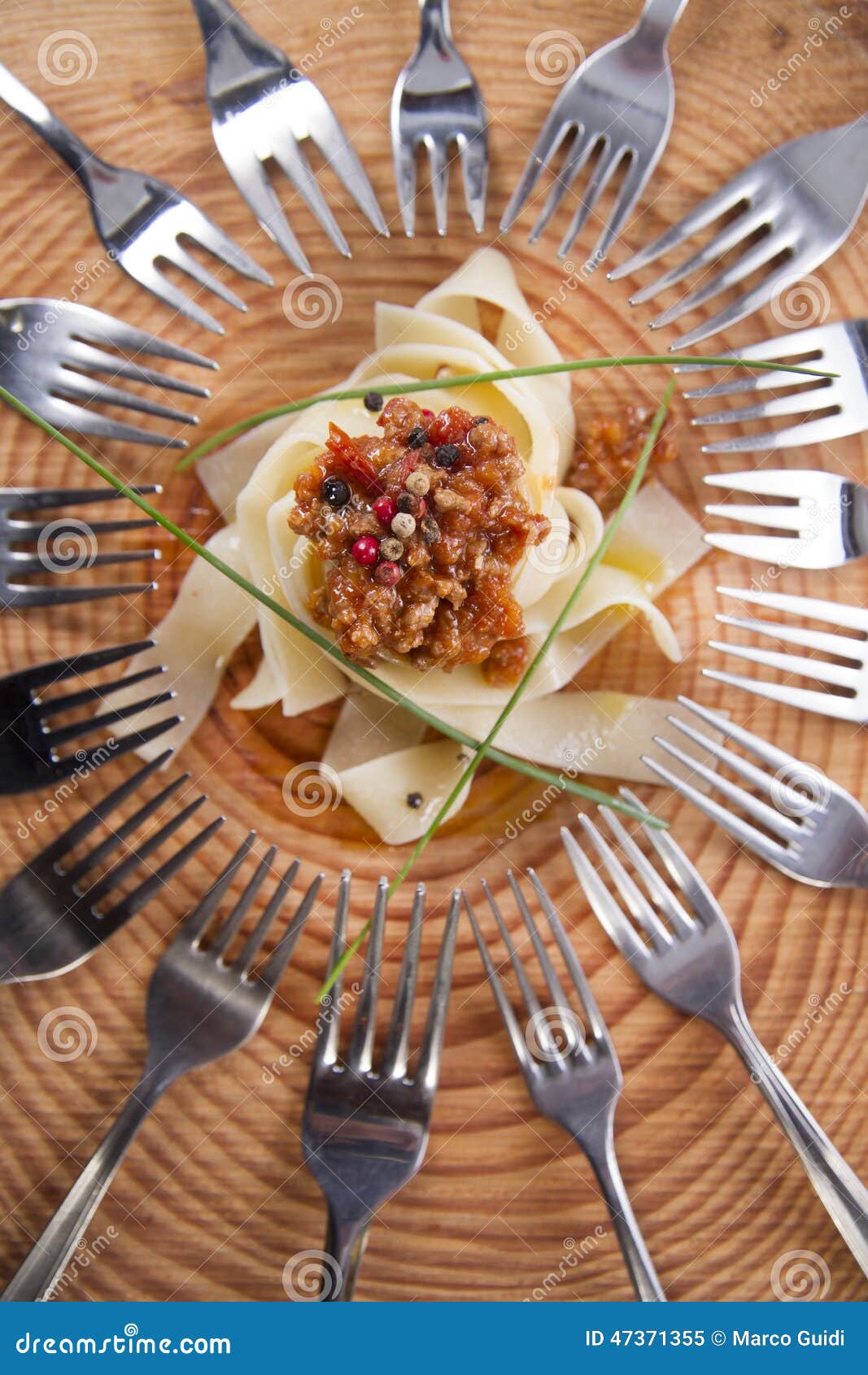 Pappardelle with Meat Sauce Stock Image Image of pappardelle, main