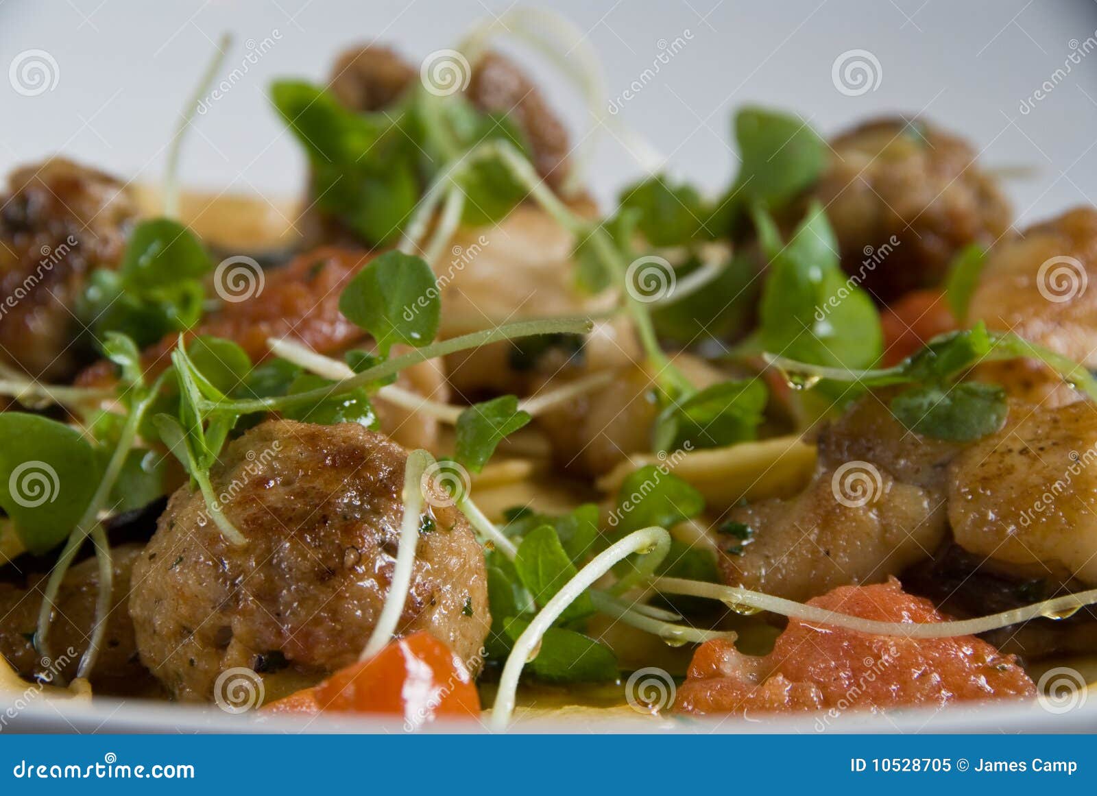 Pappardelle Pasta with Meatballs Stock Image Image of noodle, food