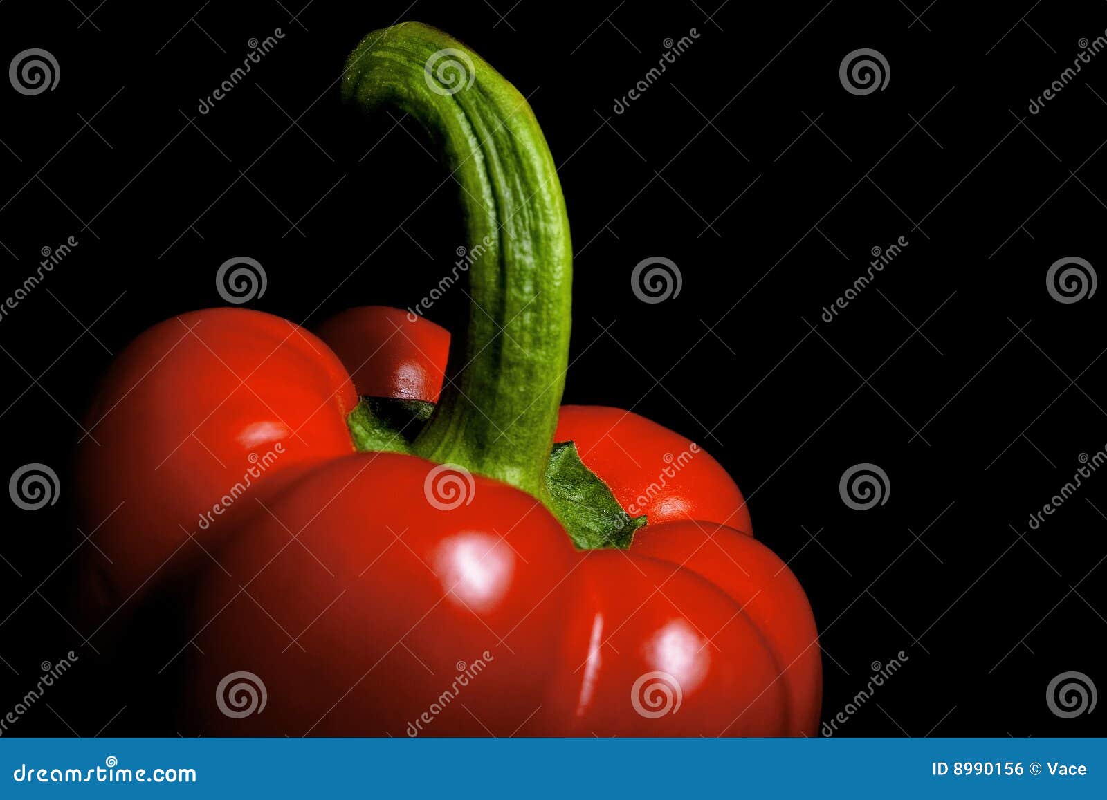 Paprika on black stock photo. Image of salad, pepper, sweet 8990156