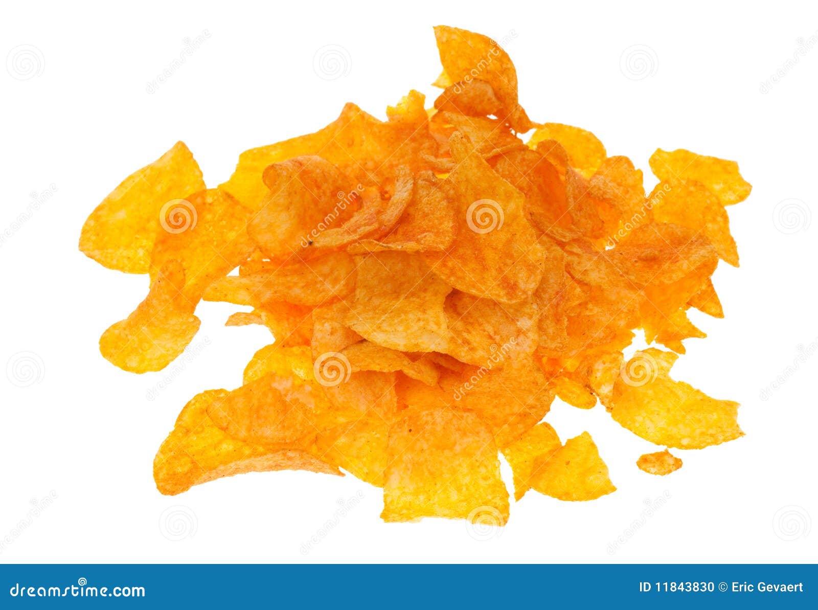 Paprika chips isolated stock photo. Image of paprika 11843830