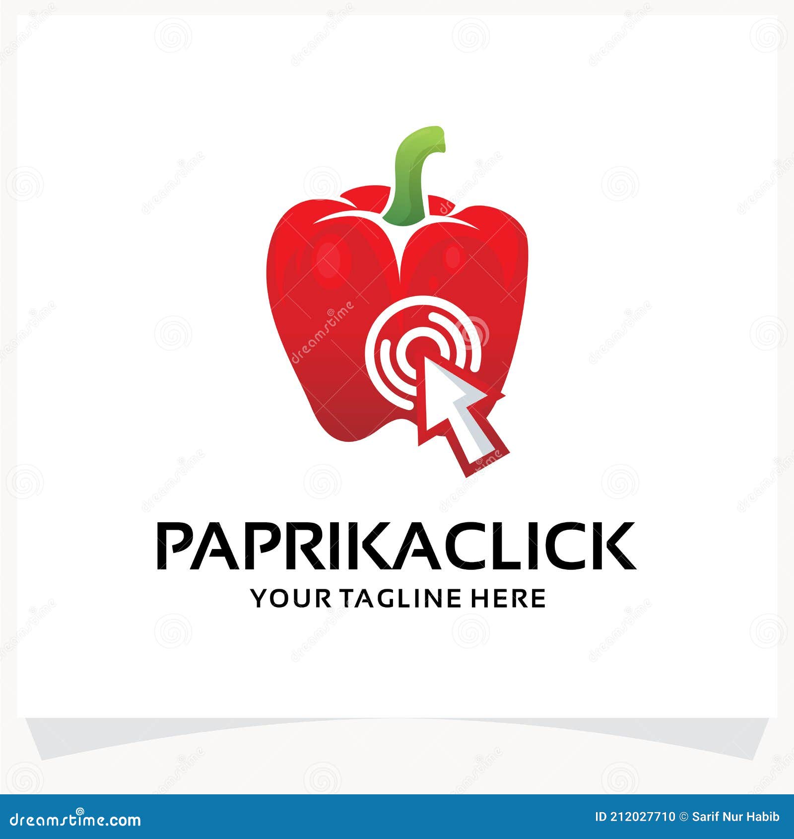 Paprika Click Logo Design Template Inspiration Stock Vector - Illustration  of healthy, green: 212027710, image size:1600x1690