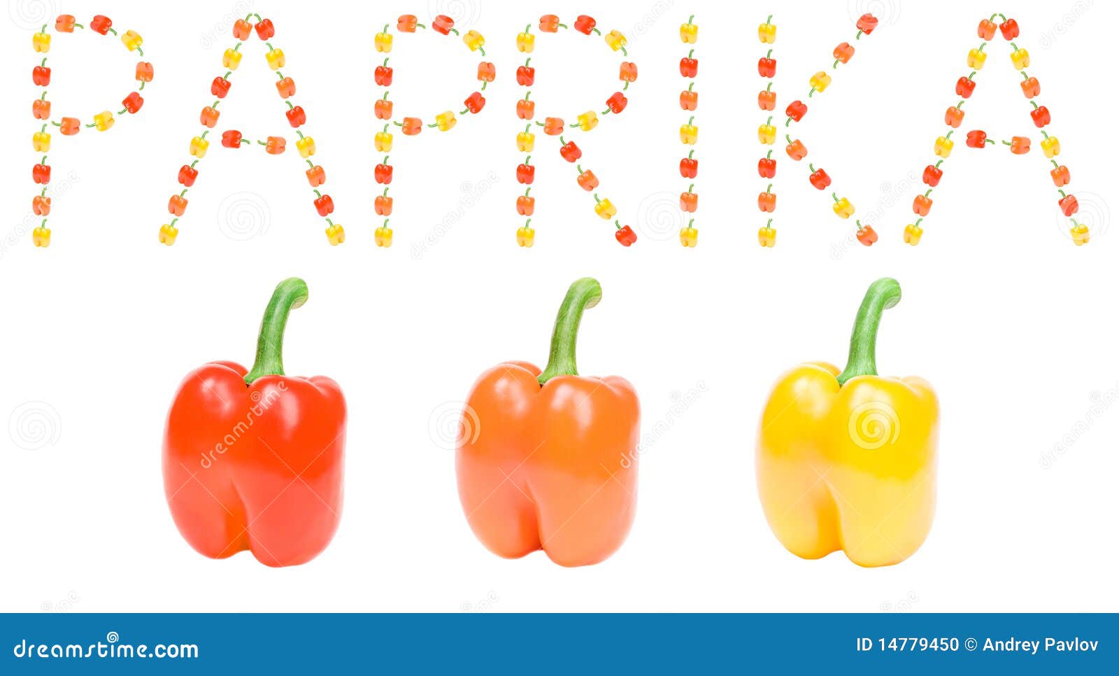 Paprika de la palabra foto de archivo. Imagen de carta 14779450