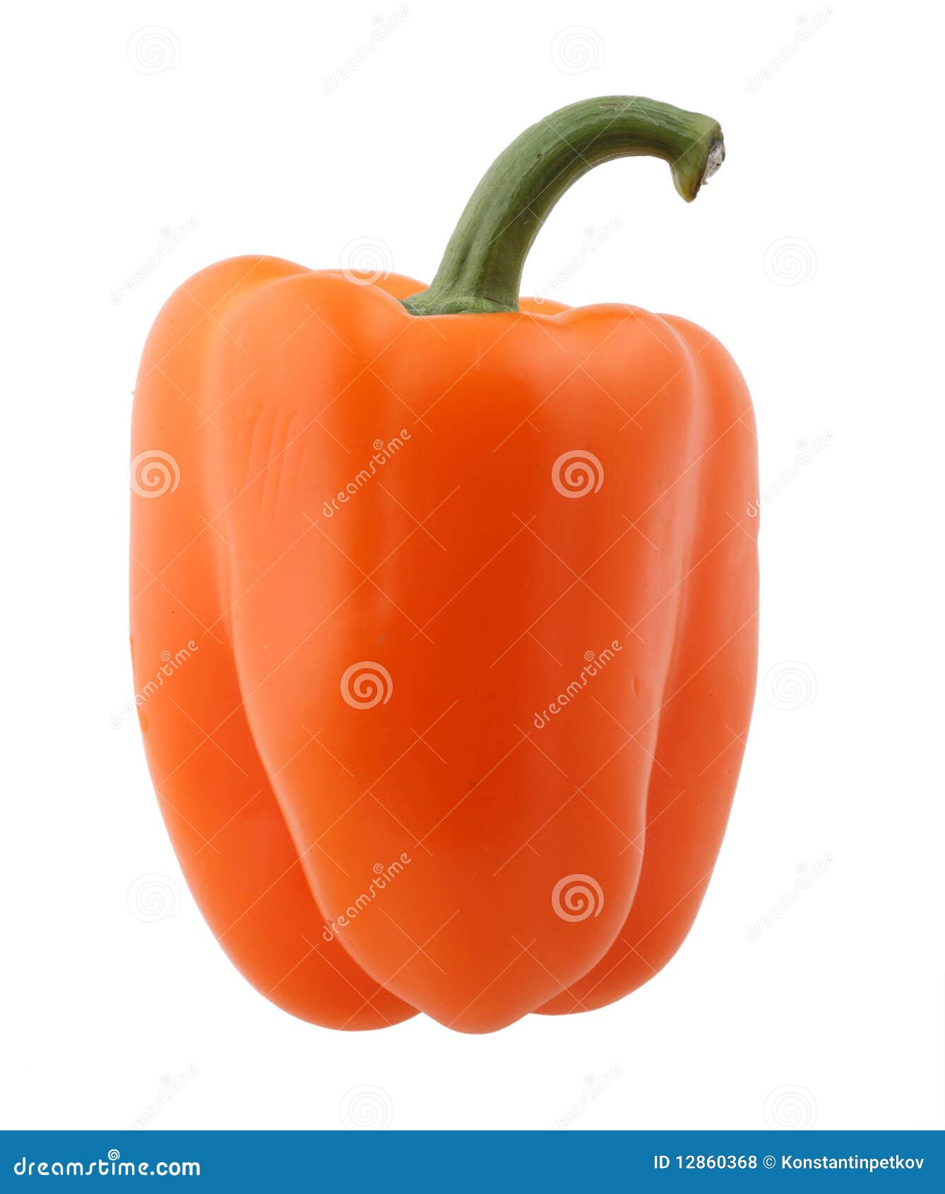 Paprika en blanco foto de archivo. Imagen de coma, aislante 12860368