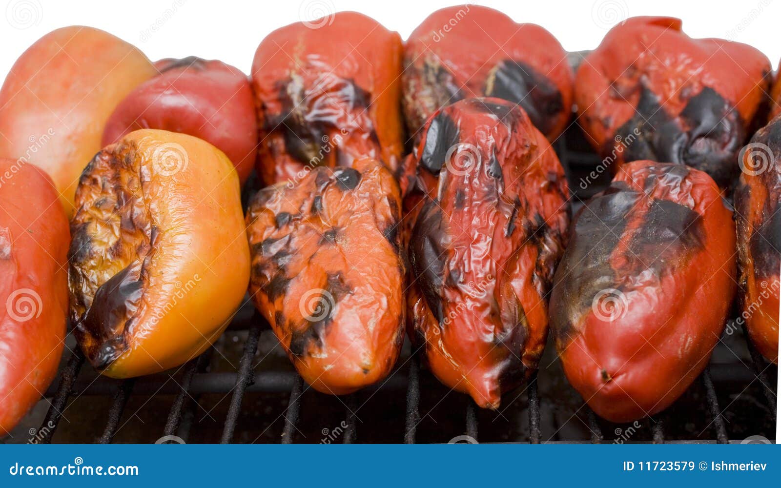Paprika on the grill stock image. Image of nutrition 11723579