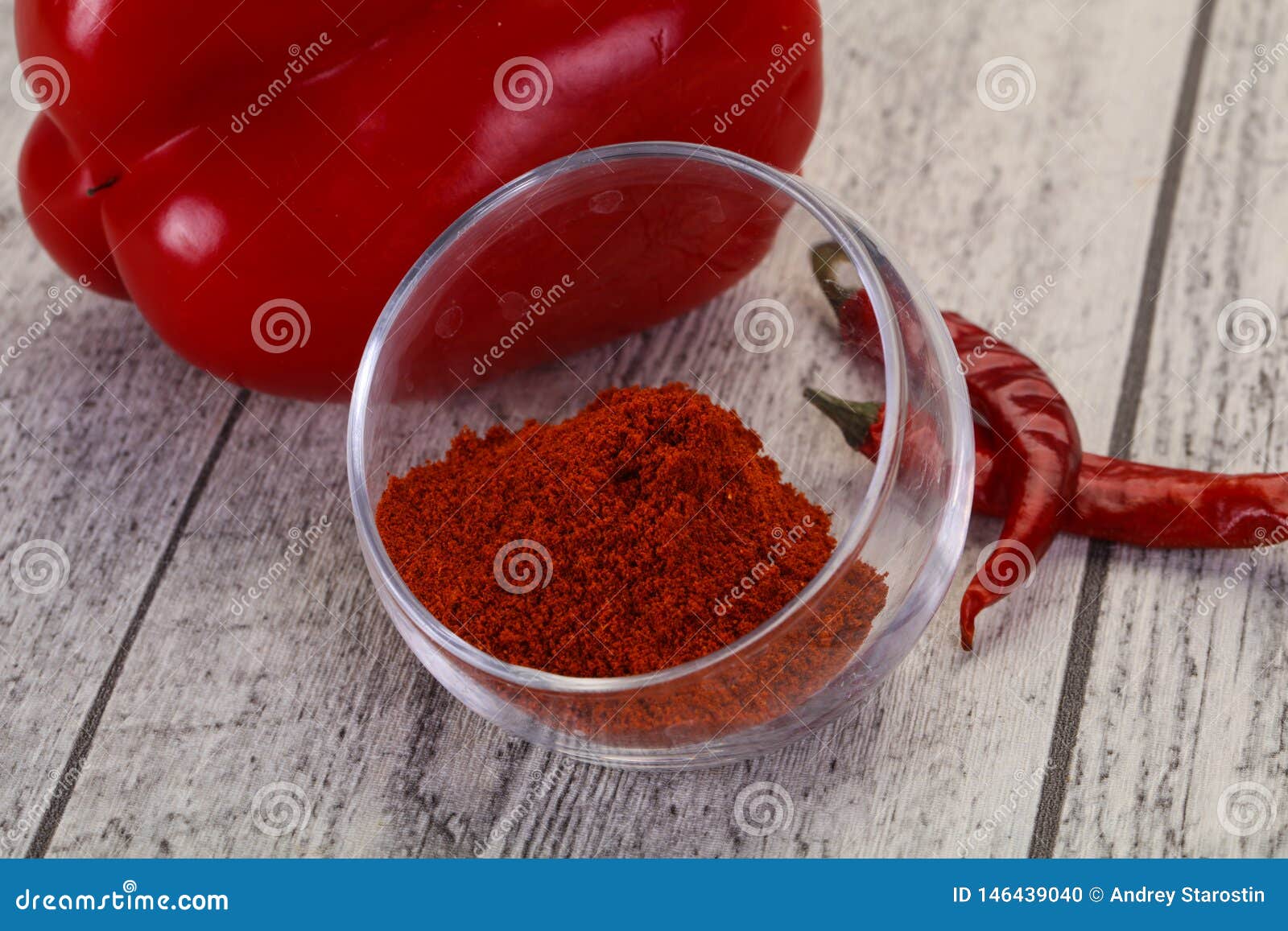 Paprika powder in the bowl stock photo. Image of cooking 146439040