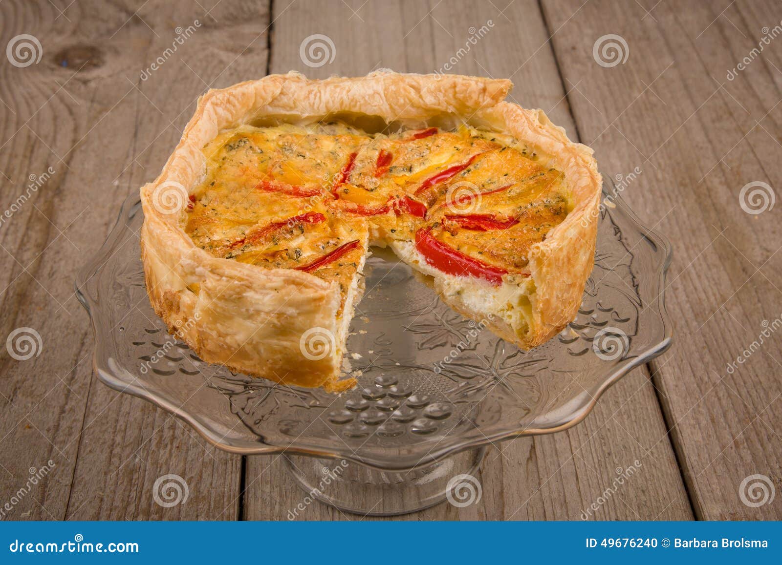 Paprika quiche stock photo. Image of homemade, lunch 49676240