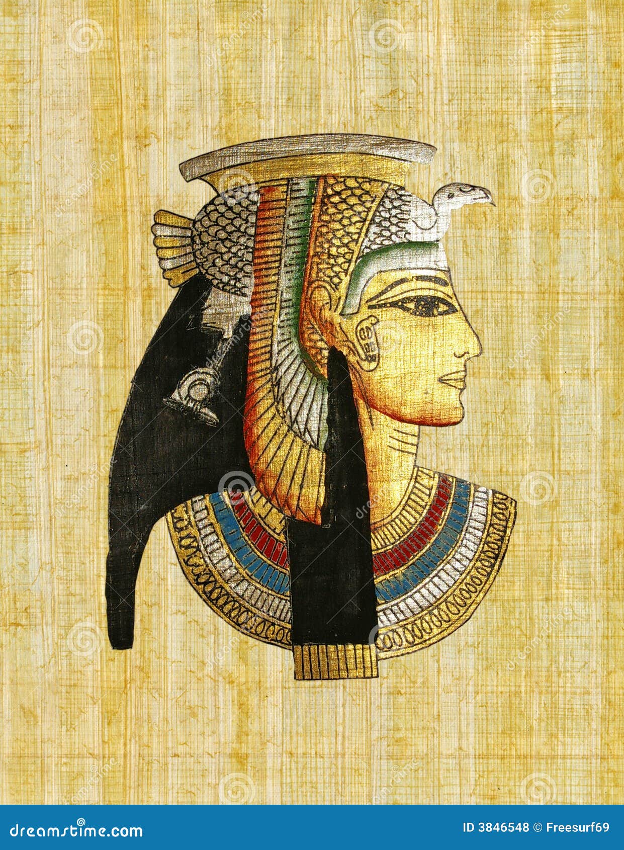 Ra Egyptian God Painting Sand Background Stock Image