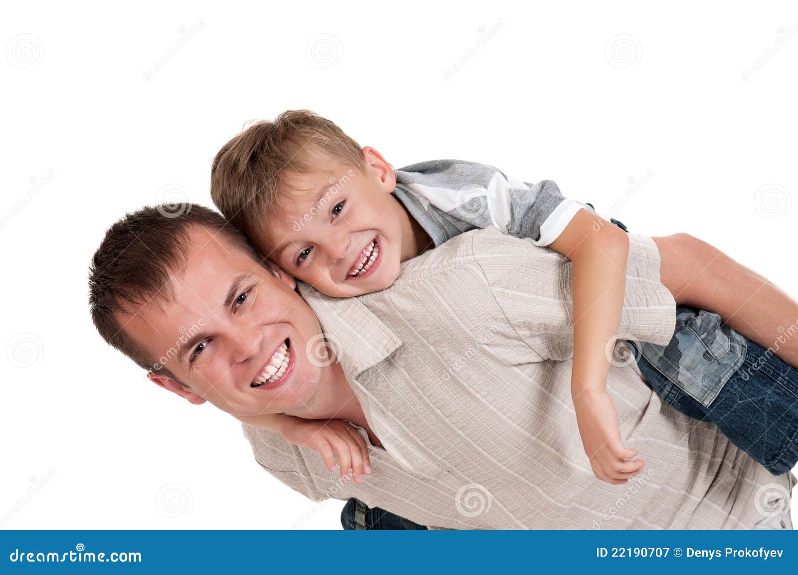 Papá e hijo felices imagen de archivo. Imagen de ocio 22190707