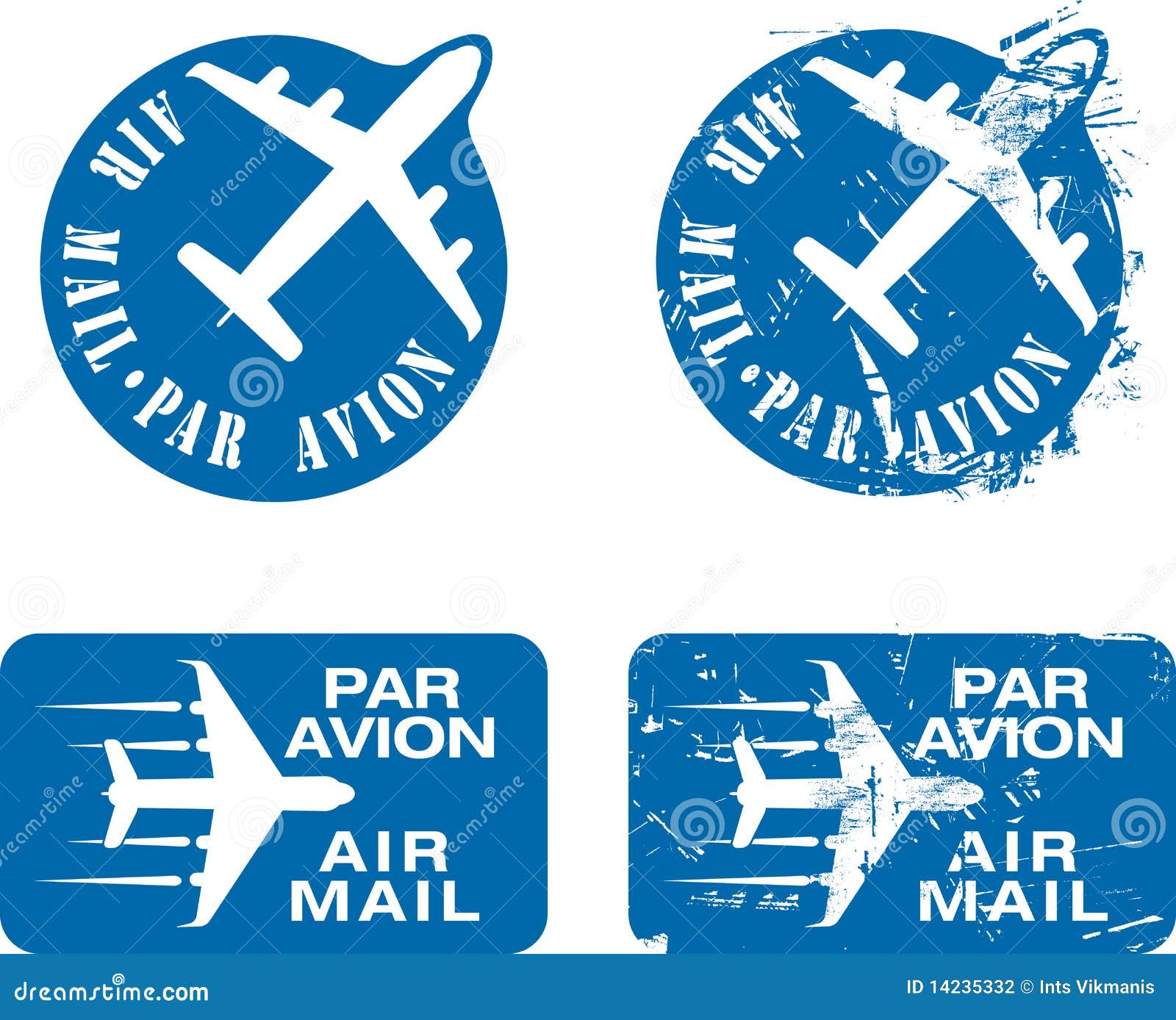 par avion rubber stamp 03