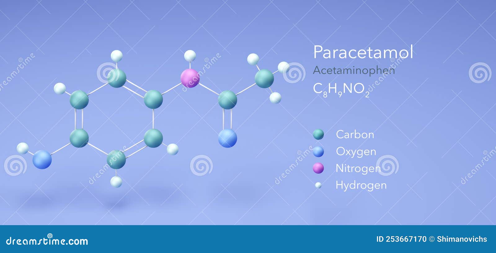 Paracetamol Acetaminophen Drug Molecule Structural Chemical F Vector paracetamol-acetaminophen-drug-molecule-structural-chemical-f-vector