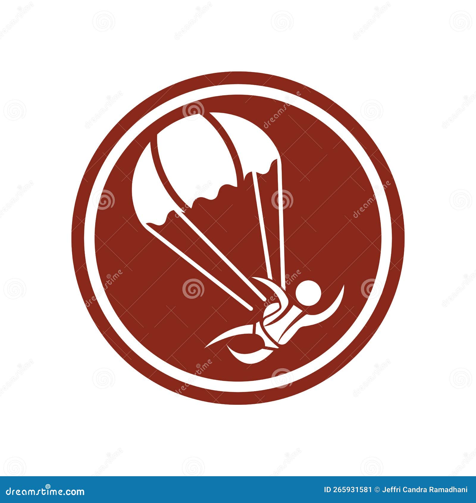 Parachute Logo Icon Design and Symbol Skydiving Vector Stock Vector Illustration of landing