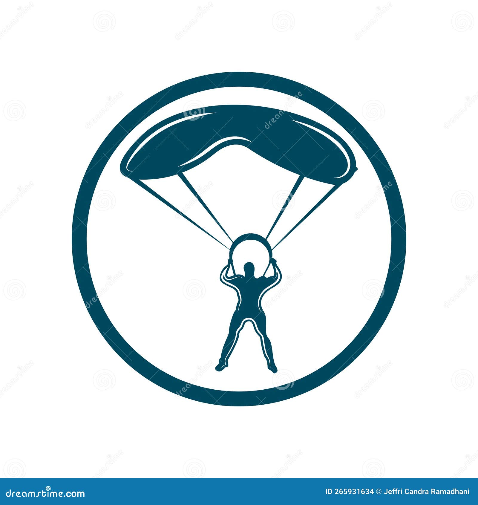 Parachute Logo Icon Design and Symbol Skydiving Vector Stock Vector Illustration of