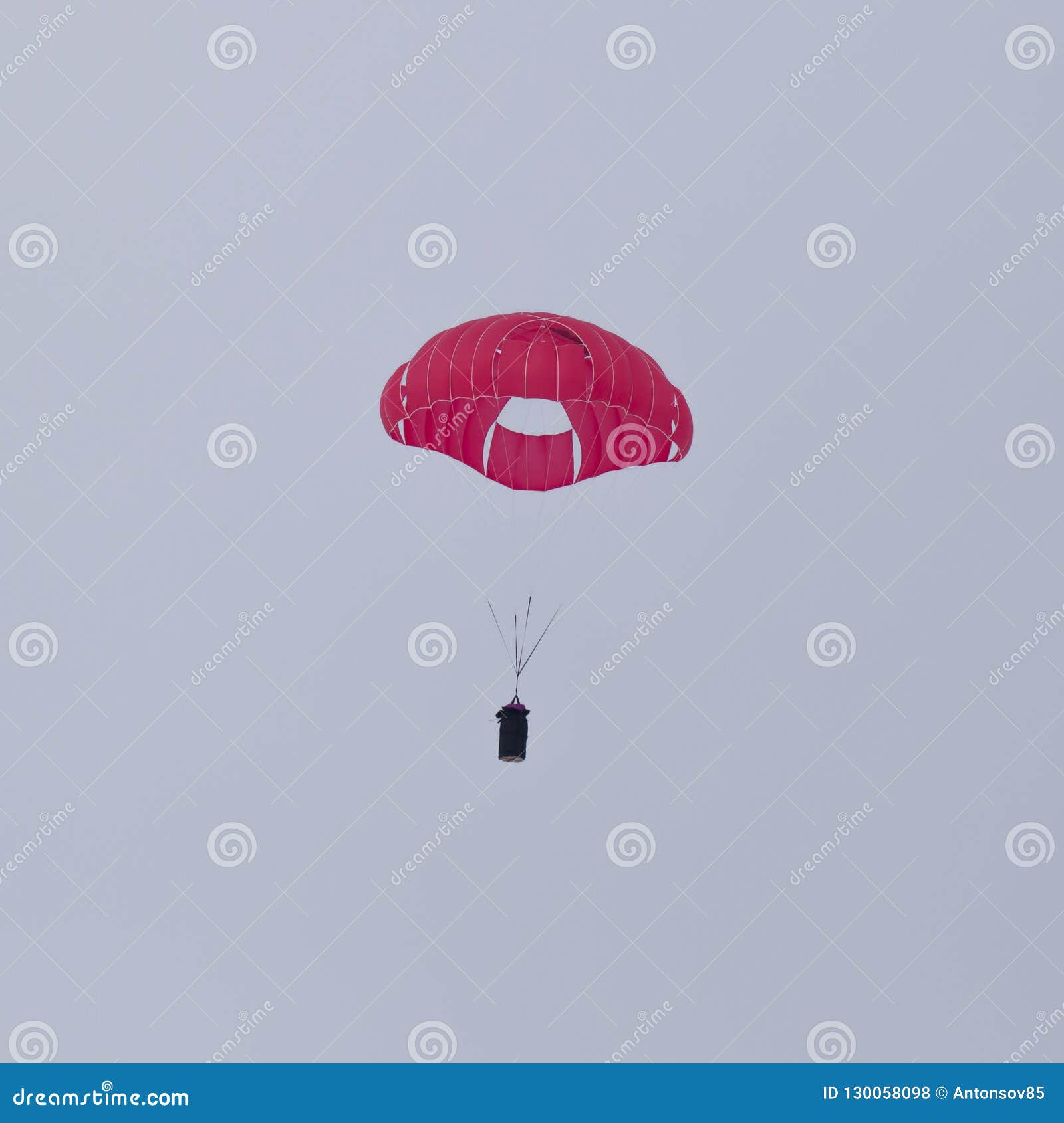 Parachute stock photo. Image of float, freedom, aerial - 130058098