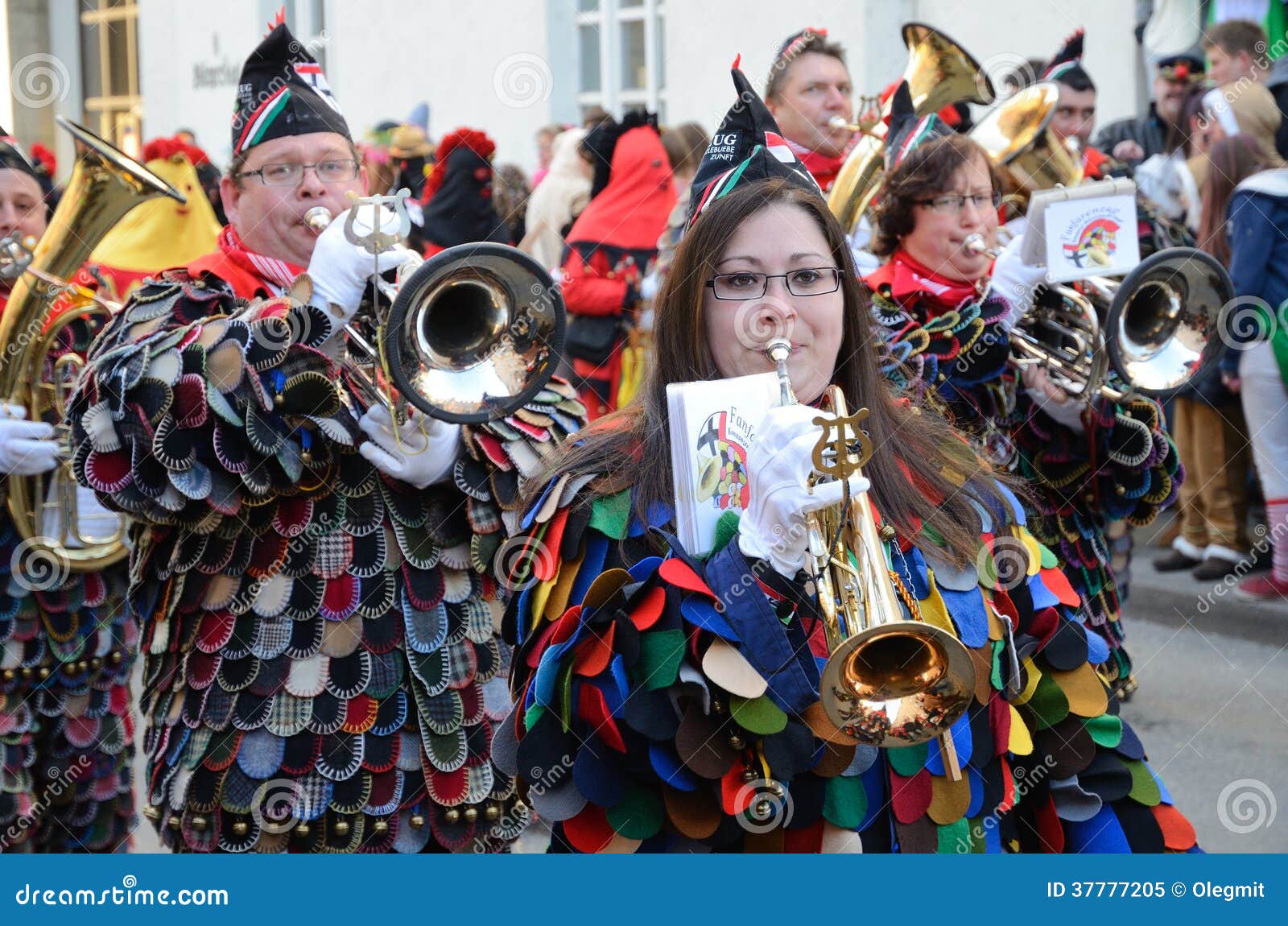 Parade of Orchestras at the German Carnival Fastnacht Editorial Image