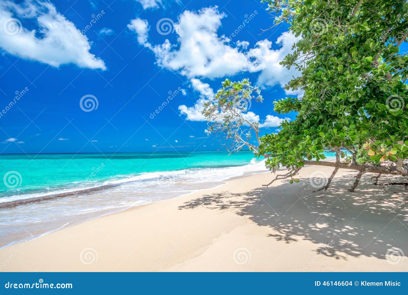 paradise beach playa rincon, considered one of the 10 top beaches in caribbean, dominican republic