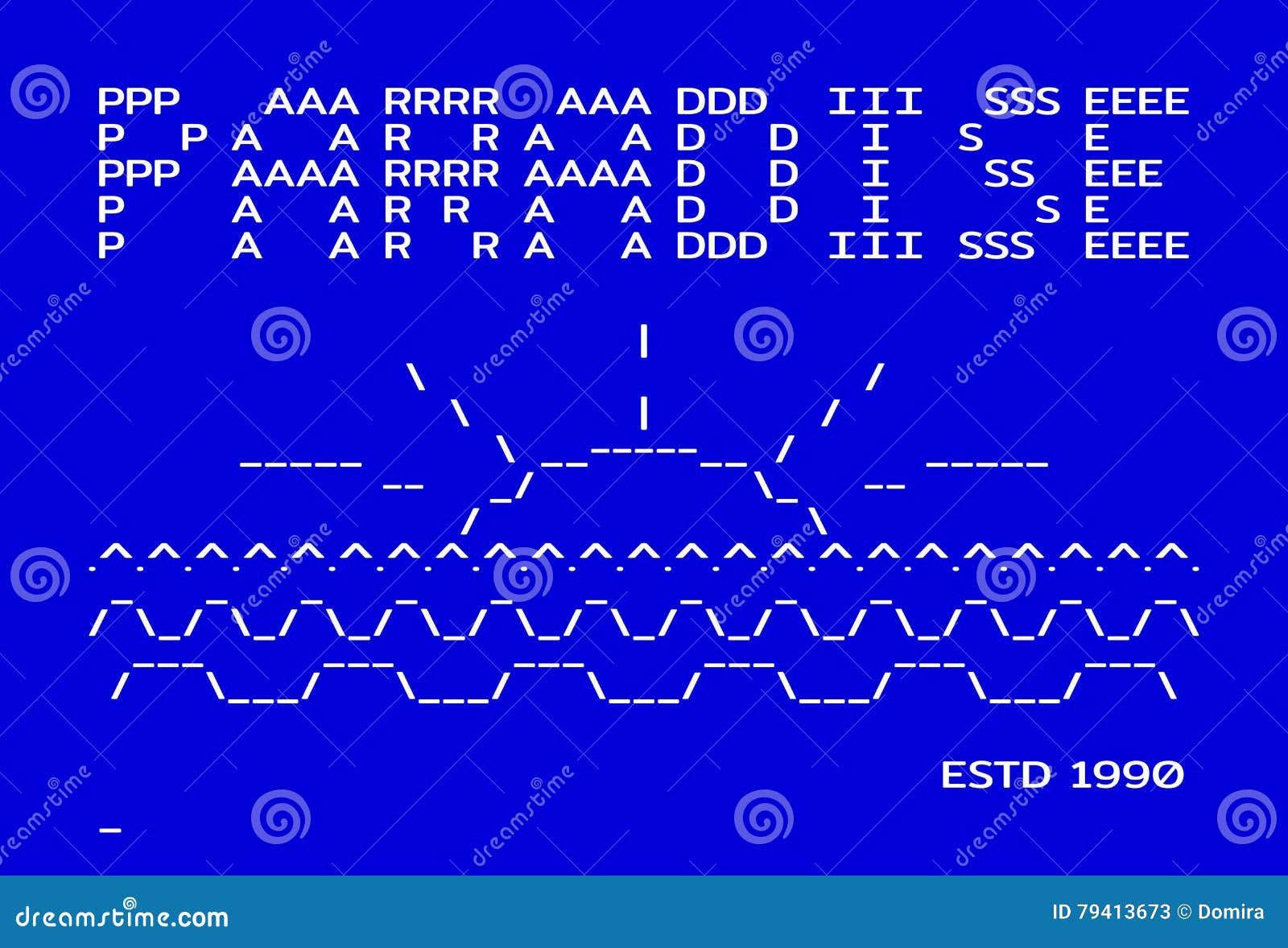 paradise in dos s. typographic apparel print old computer style