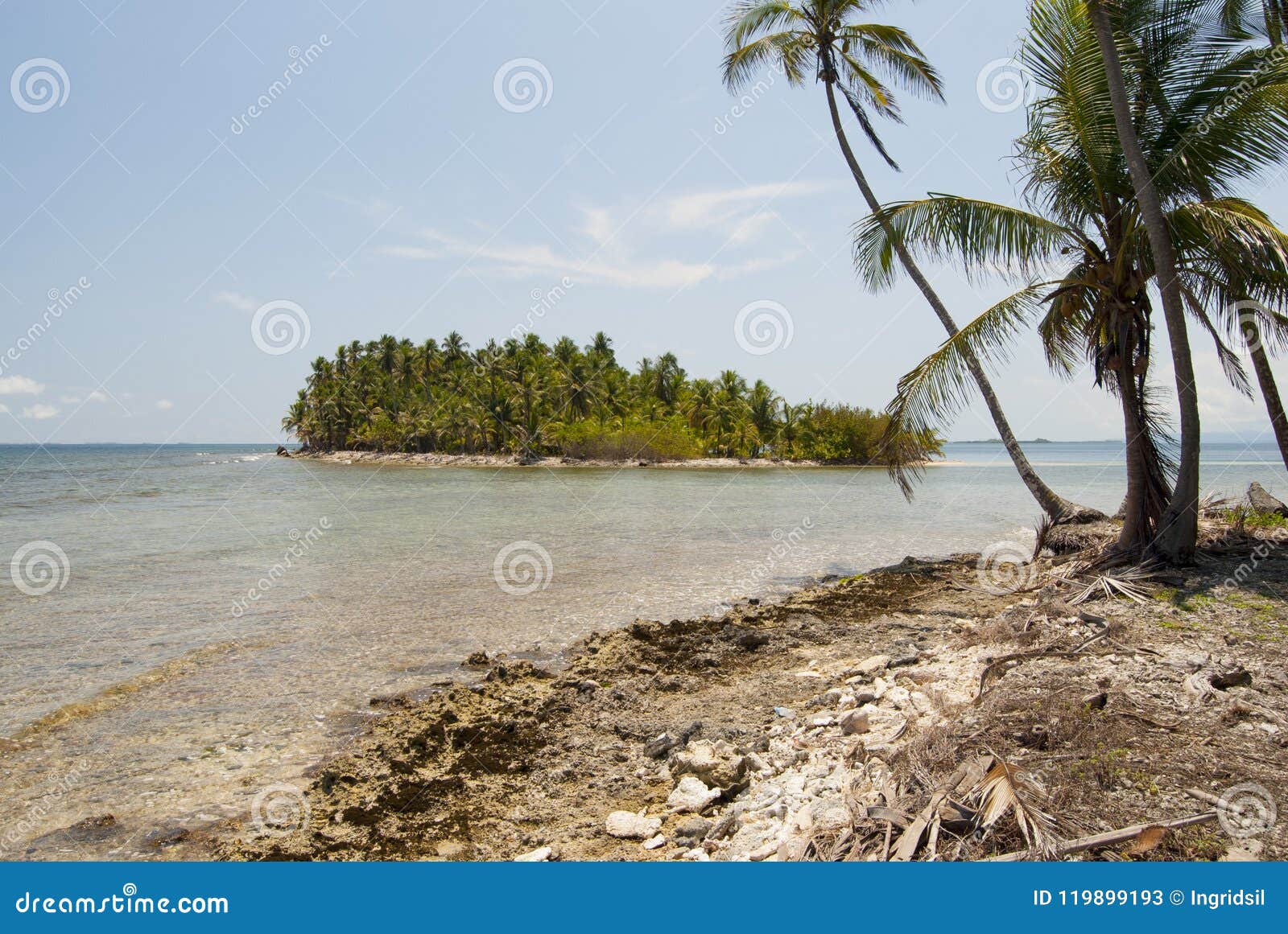 paradise islands in guna yala, kuna yala, san blas, panama. sunset. sunrise.