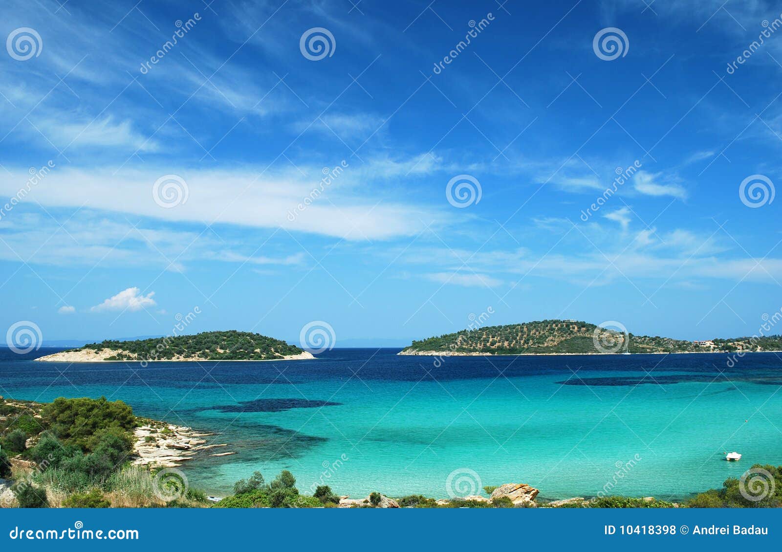 Paradisiac beach stock photo. Image of summer, sunny - 10418398