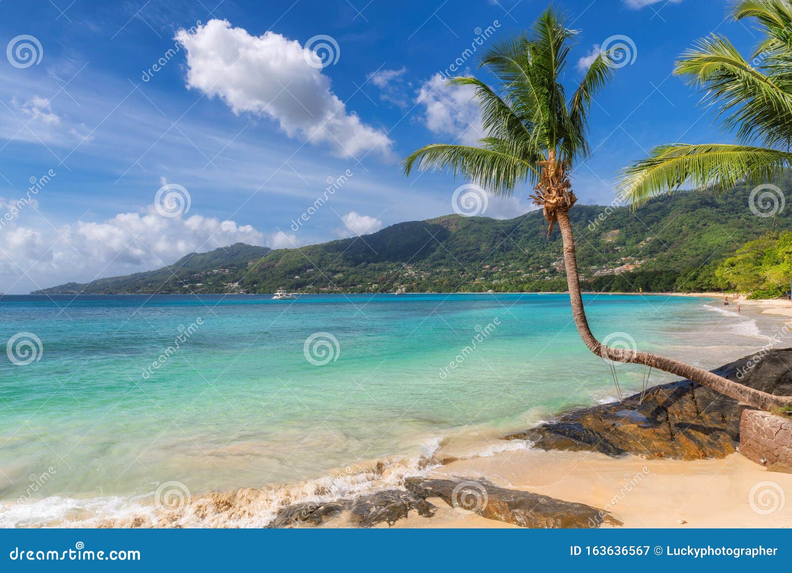 Paradisischer Strand Auf Den Seychellen Stockbild Bild Von Seychellen Strand