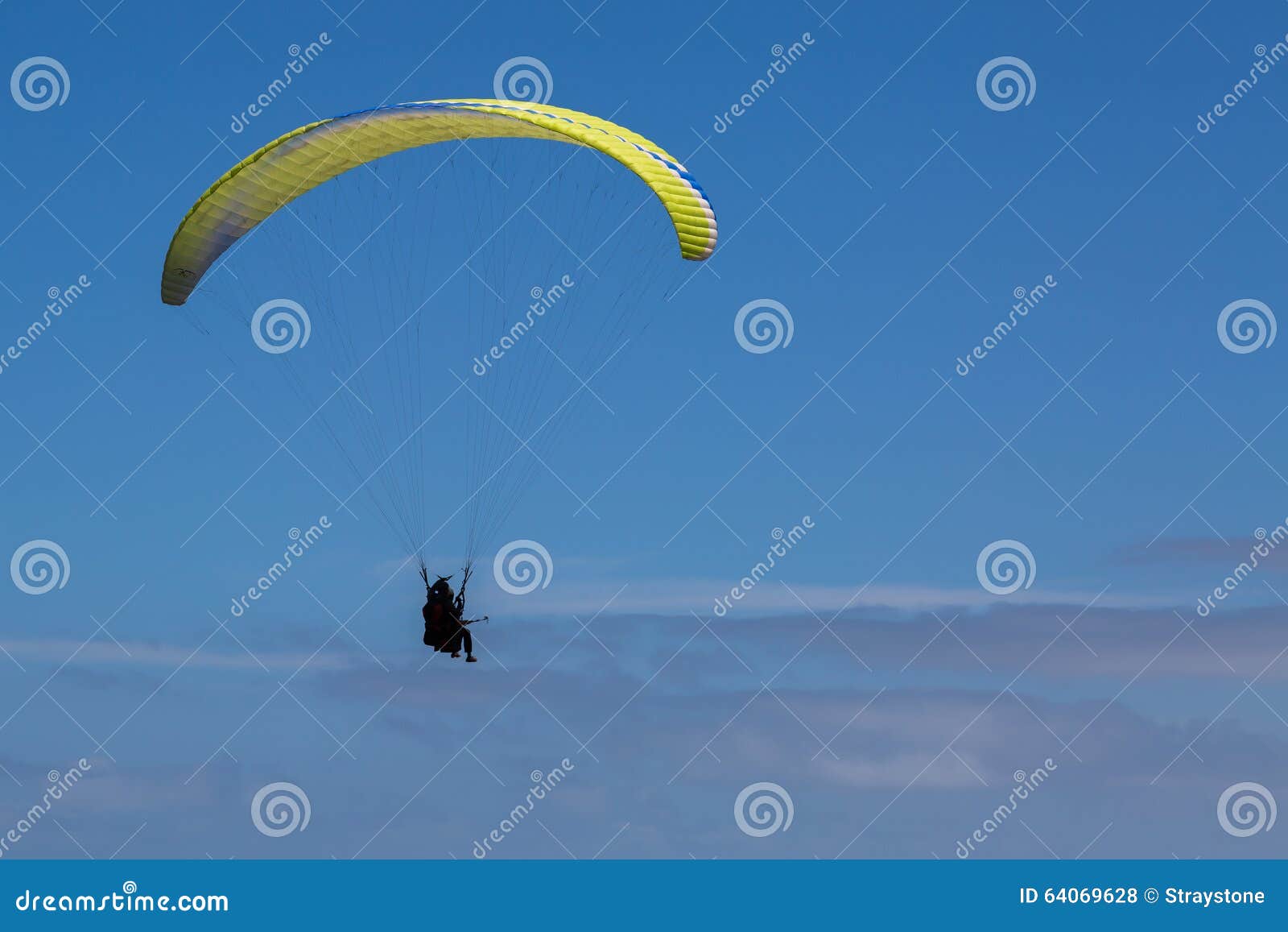 paragliding above the clouds